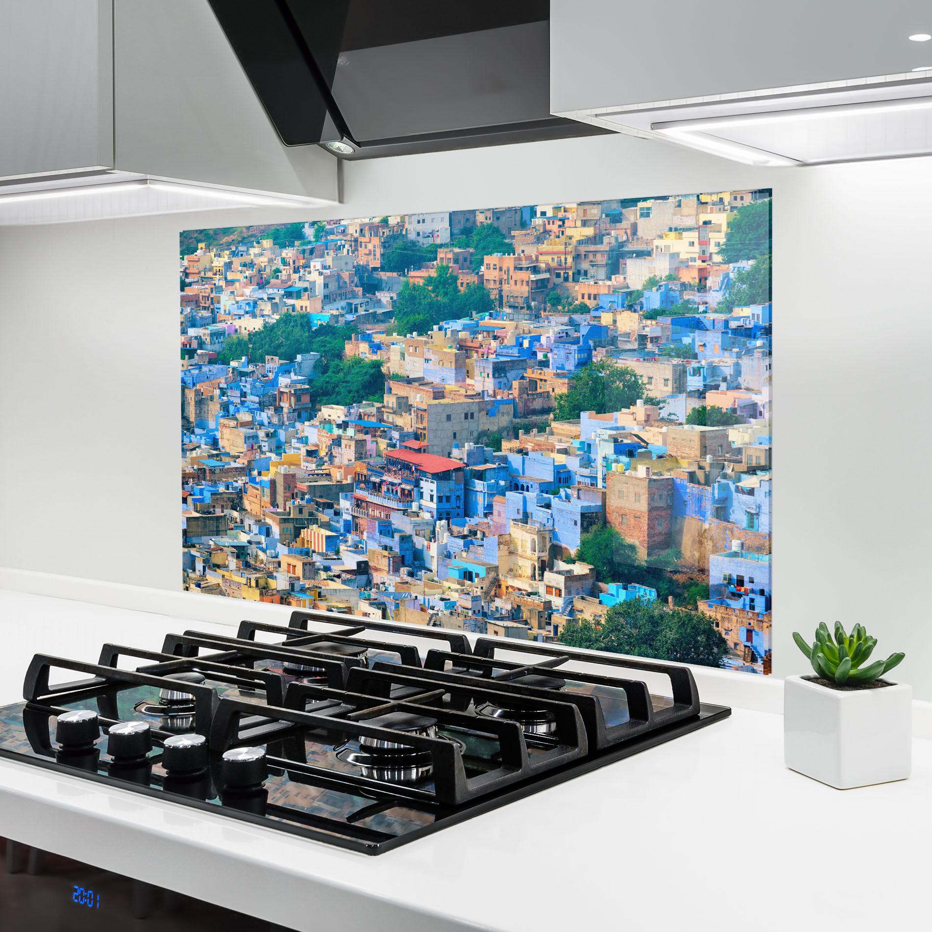 Panou Sticla Bucatarie Building Rajasthan India mockup 6