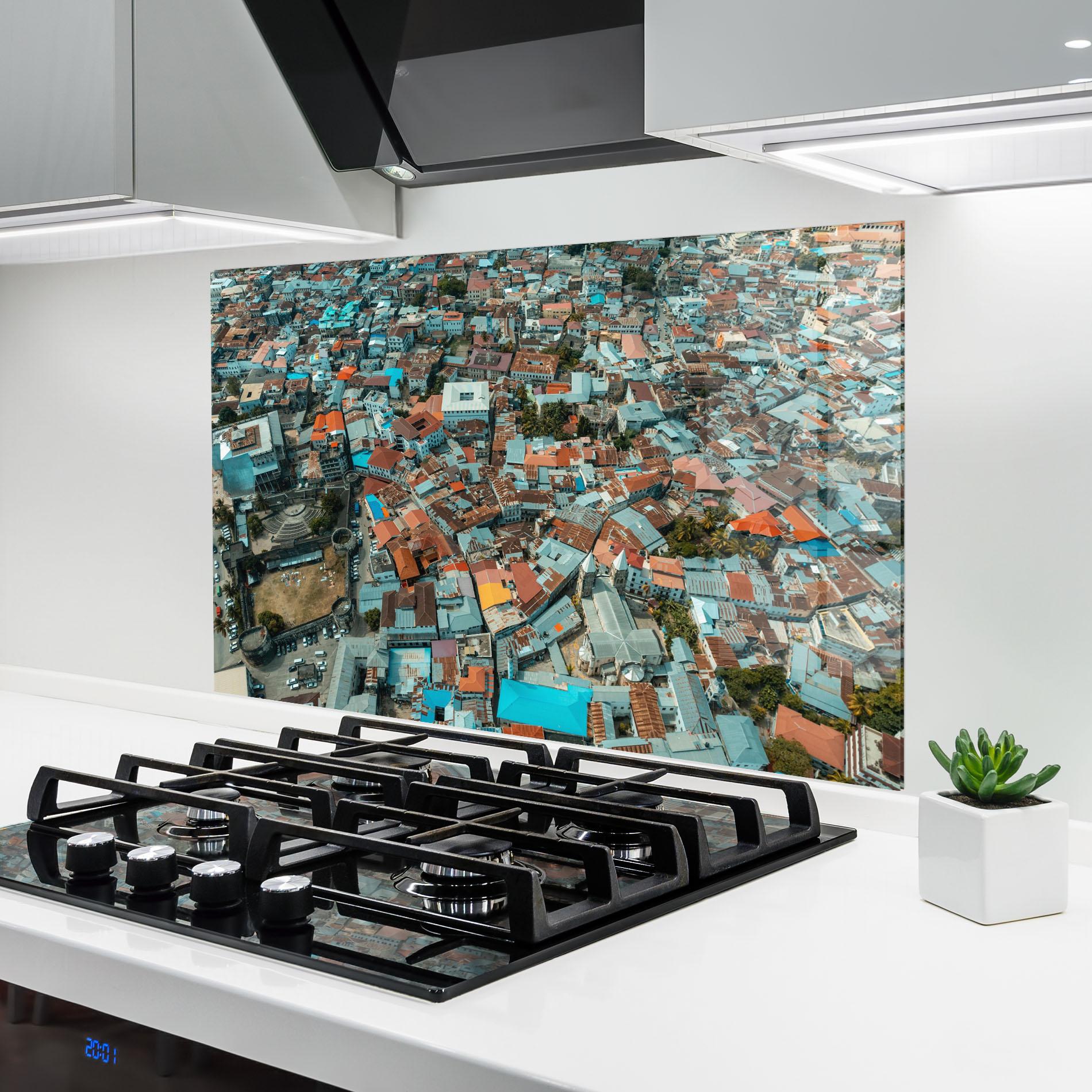 Panou Sticla Bucatarie Island View Tanzania mockup 6