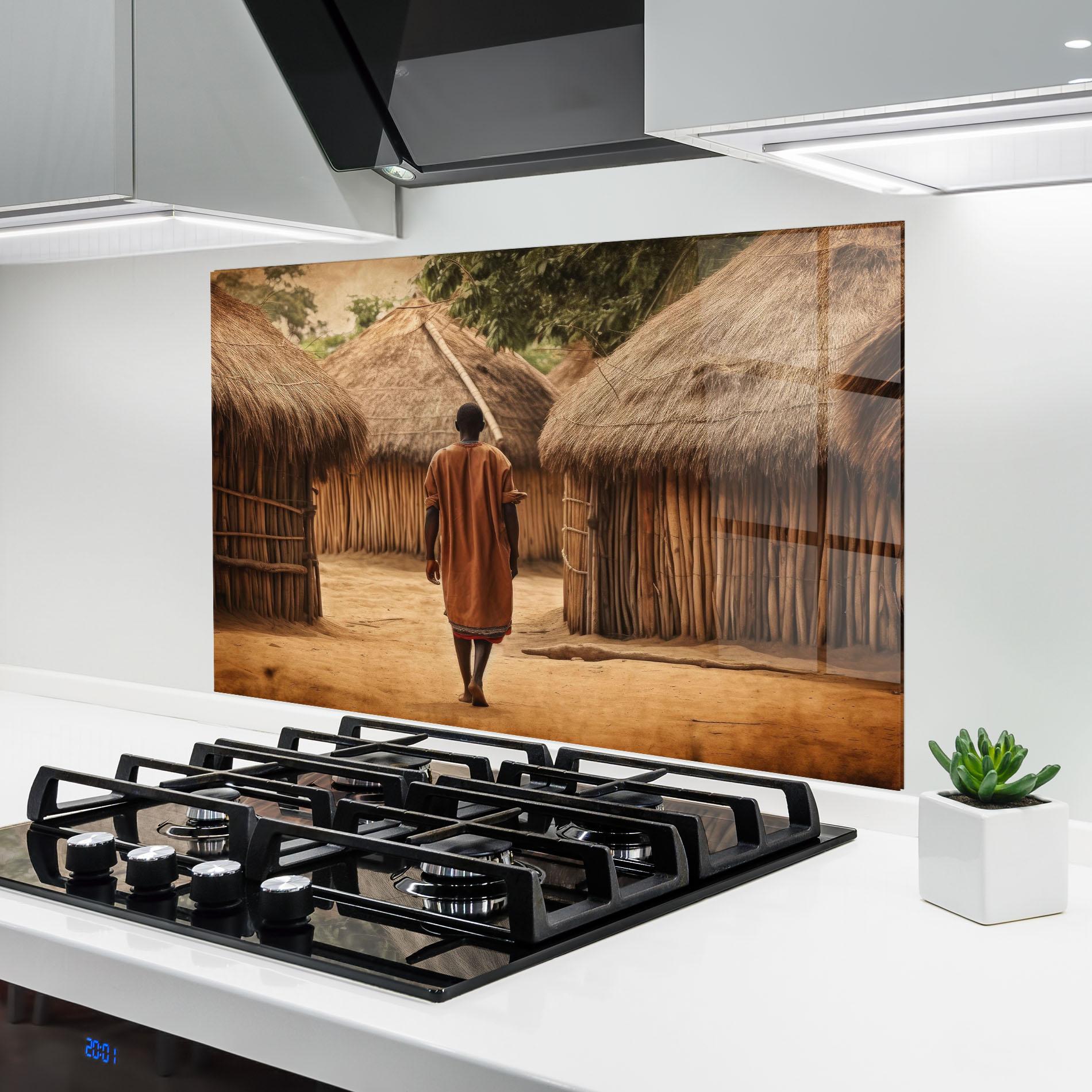 Panou Sticla Bucatarie Native Strong Man mockup 6