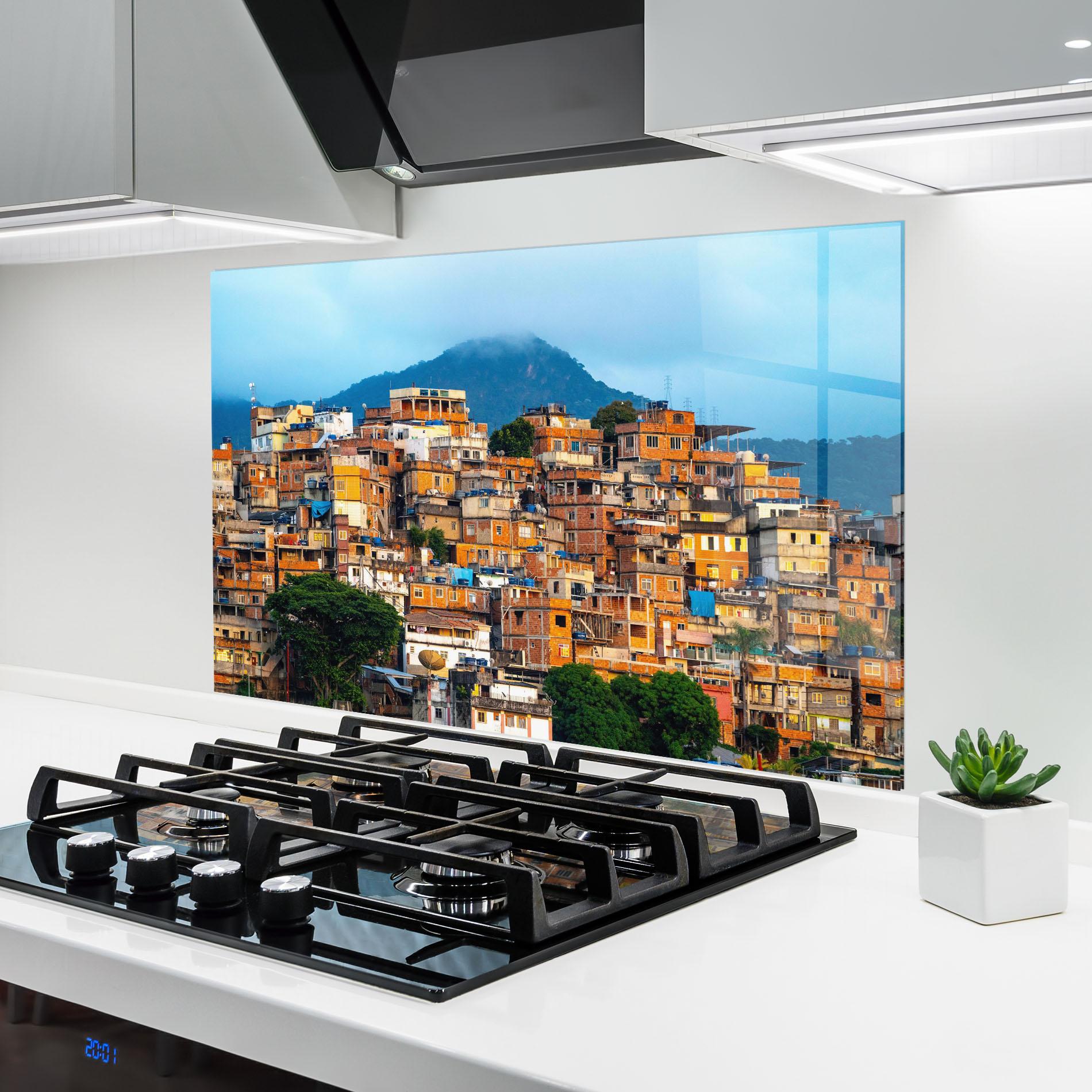 Panou Sticla Bucatarie Sunset Brazil mockup 6