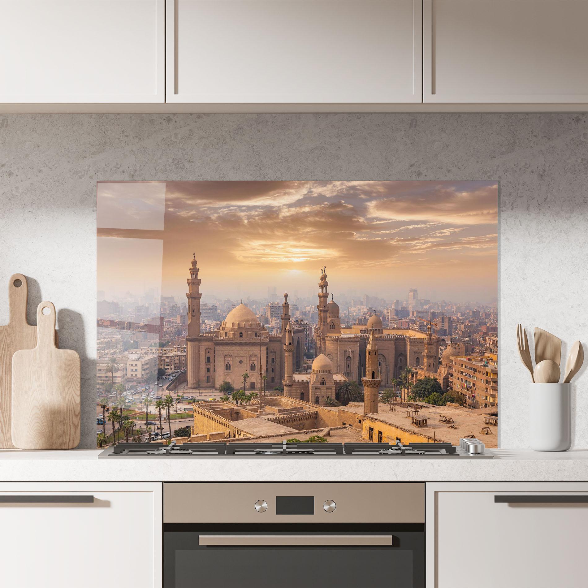 Panou Sticla Bucatarie Mosque Madrasa View mockup 7