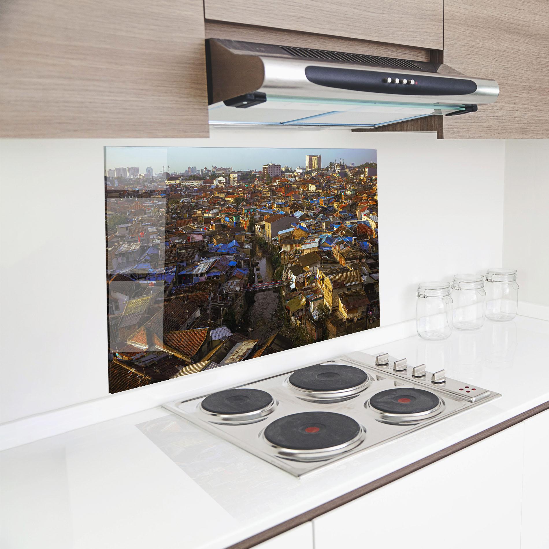 Panou Sticla Bucatarie Bandung Golden Hour mockup 8