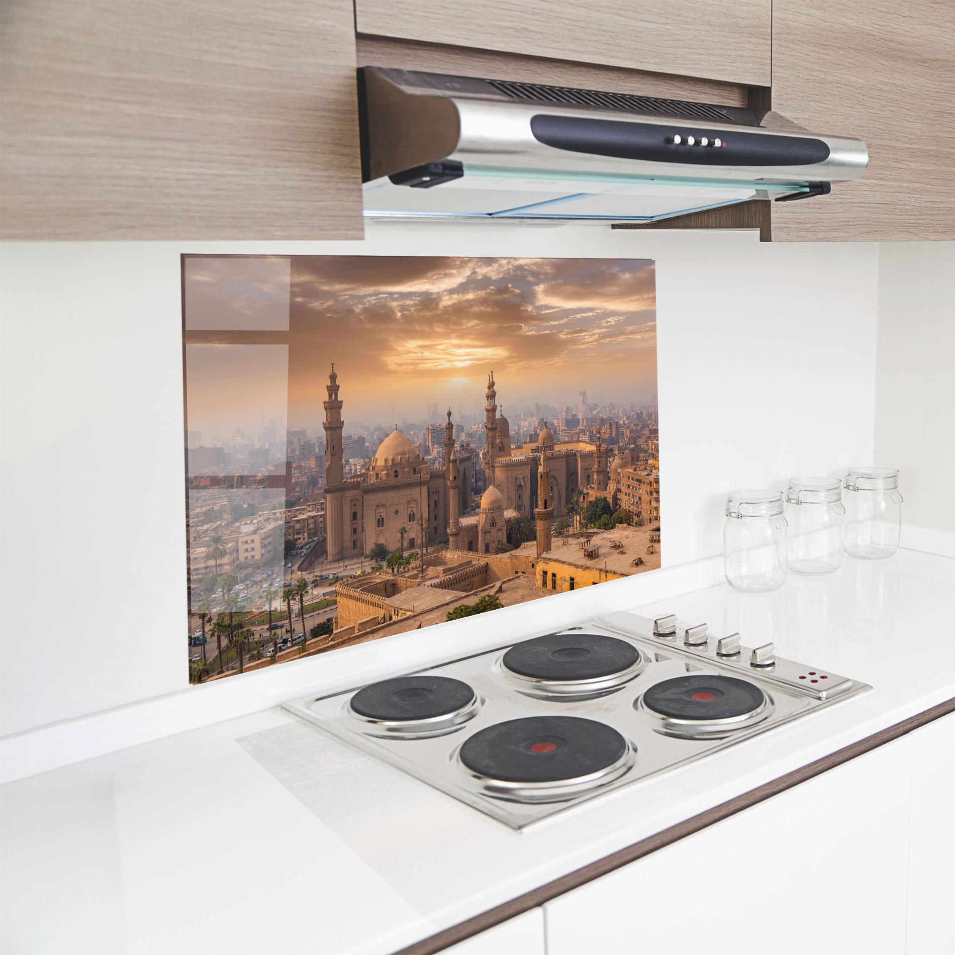 Panou Sticla Bucatarie Mosque Madrasa View mockup 8