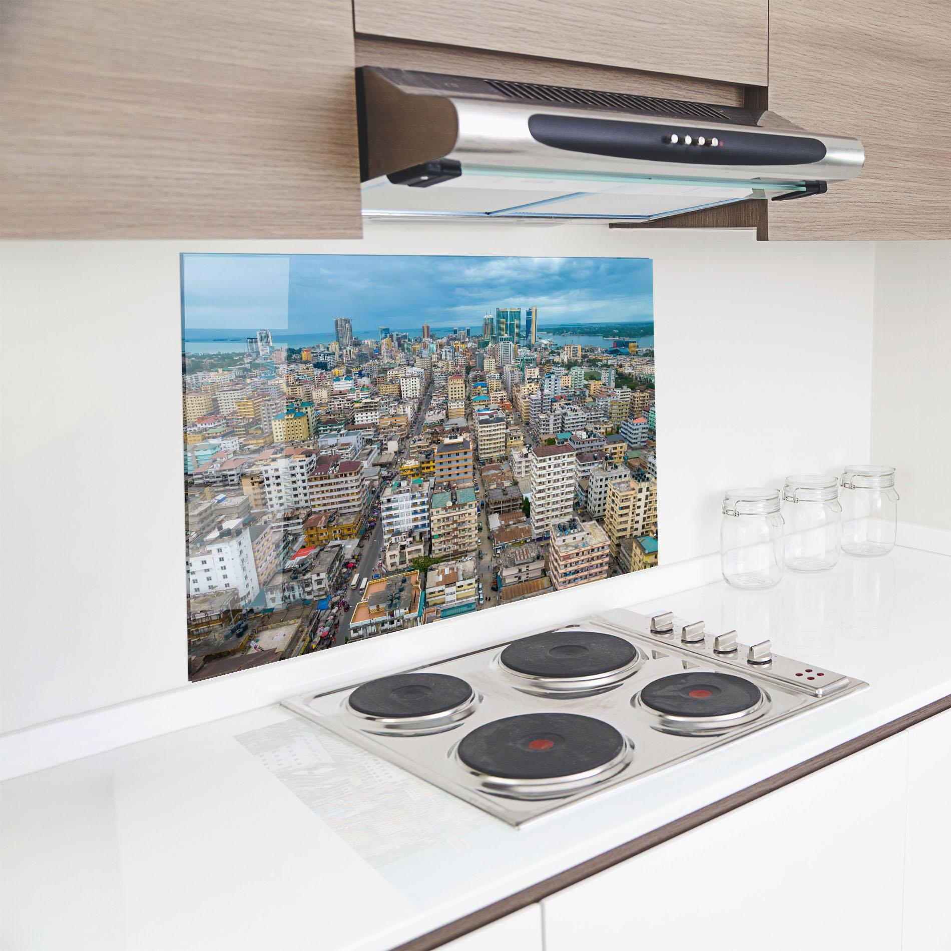 Panou Sticla Bucatarie Tanzania Building View mockup 8