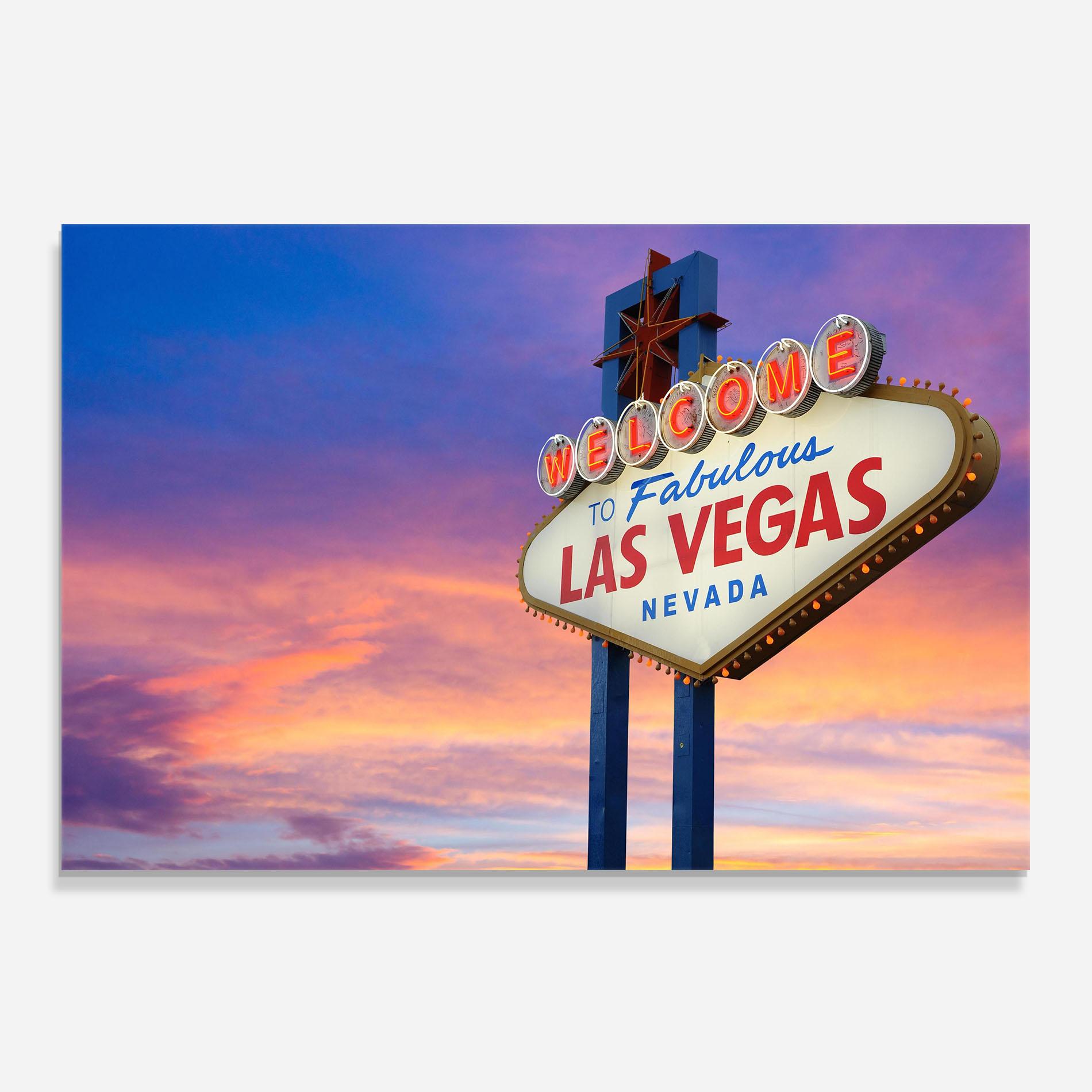 Panou Sticla Bucatarie Las Vegas Sign mockup 0