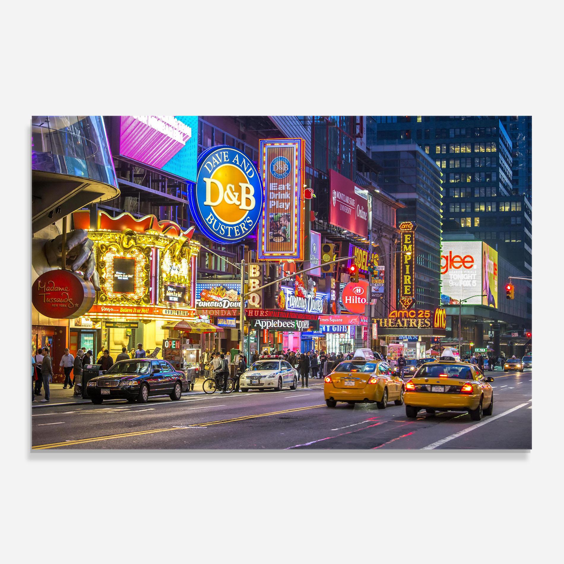 Panou Sticla Bucatarie New York Lights mockup 0
