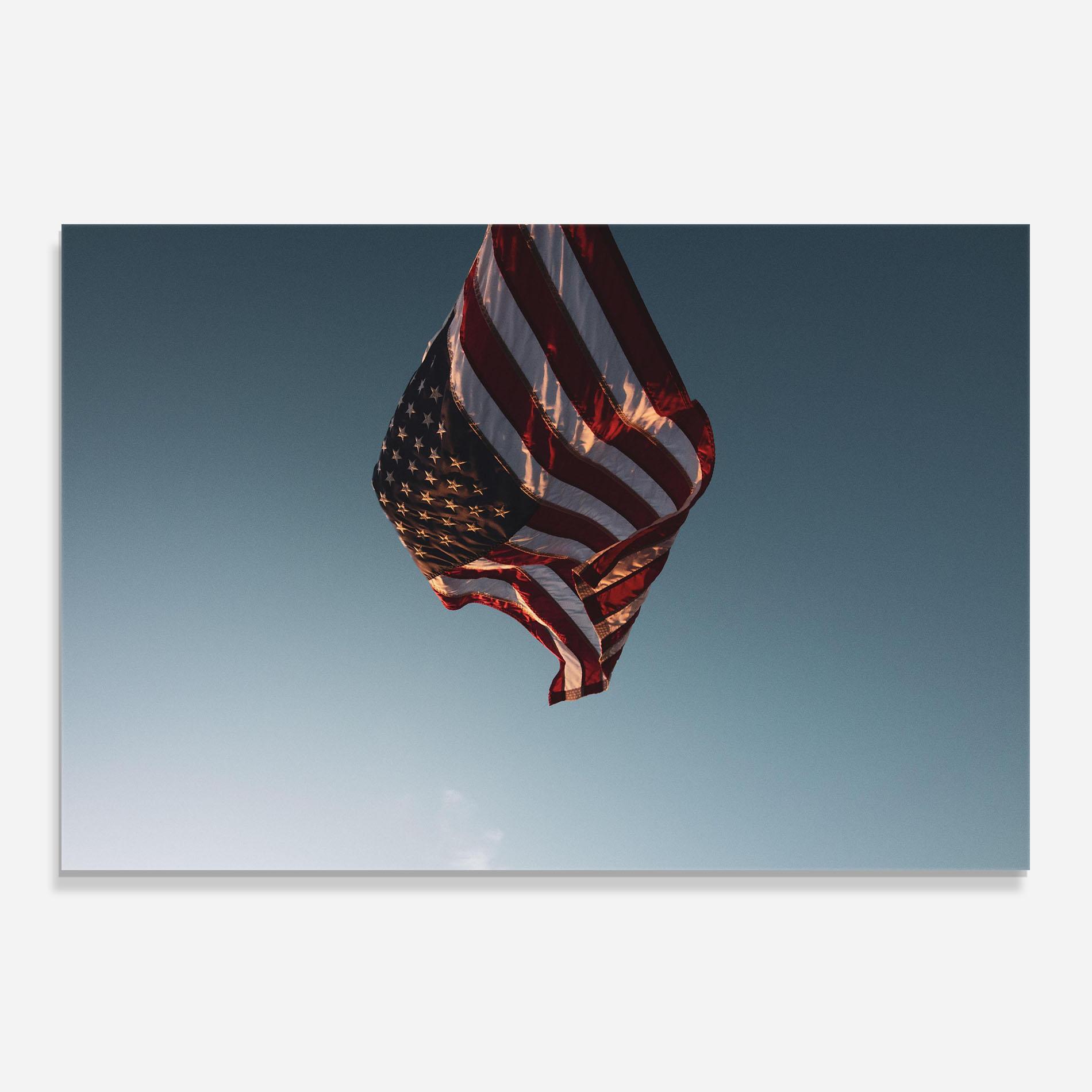 Panou Sticla Bucatarie Usa Flag mockup 0