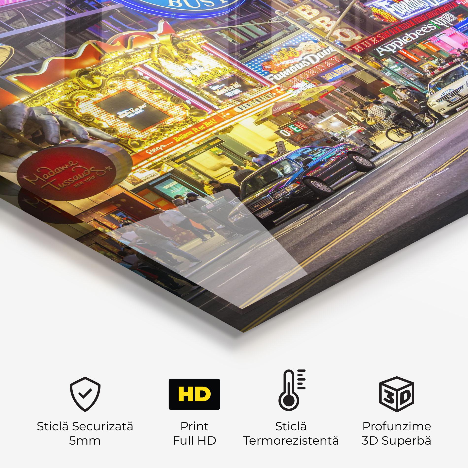 Panou Sticla Bucatarie New York Lights mockup 2