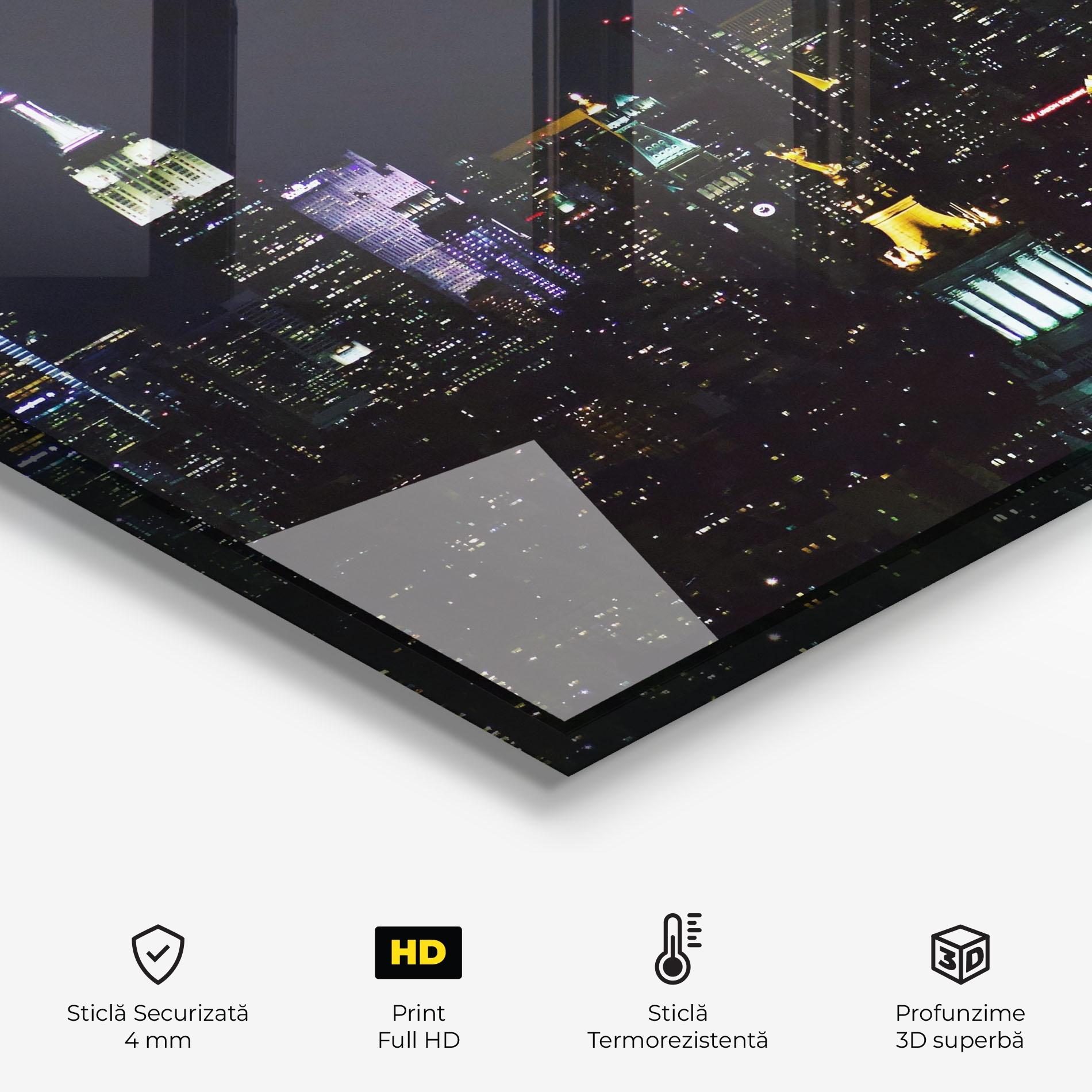 Panou Sticla Bucatarie Pretty City Night mockup 2