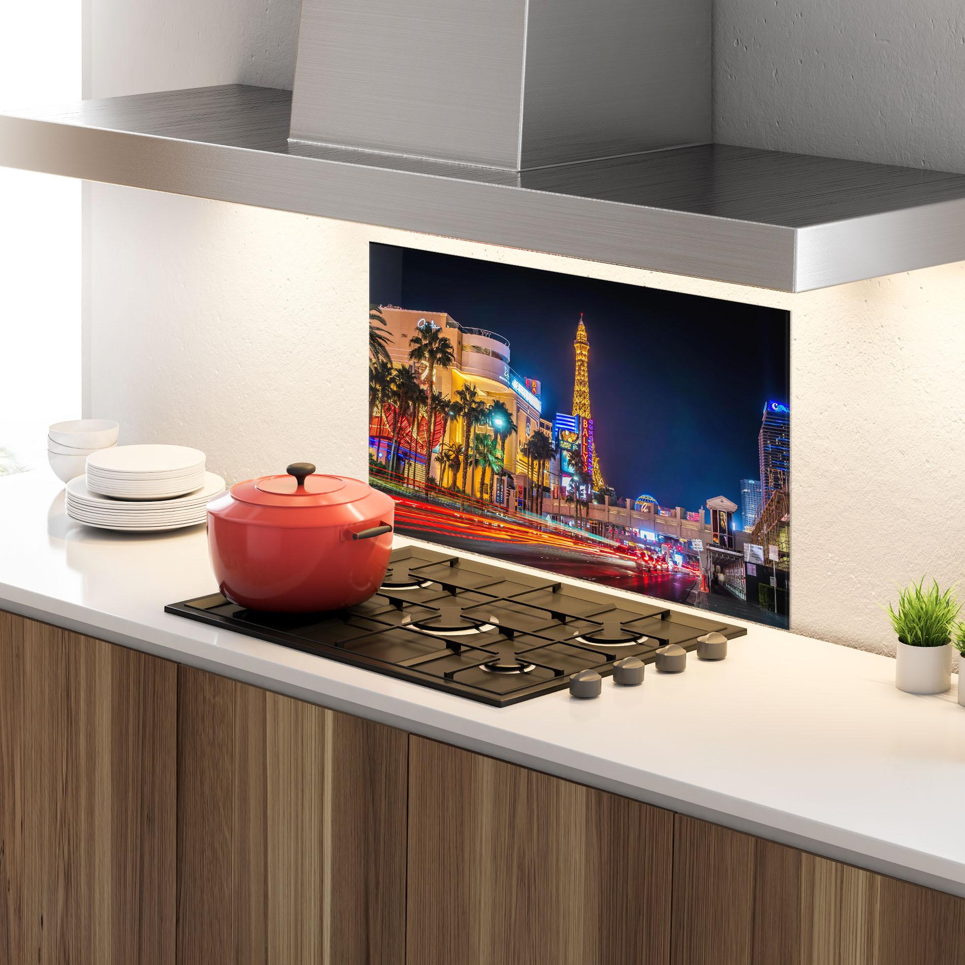 Panou Sticla Bucatarie Nevada Evening mockup 4