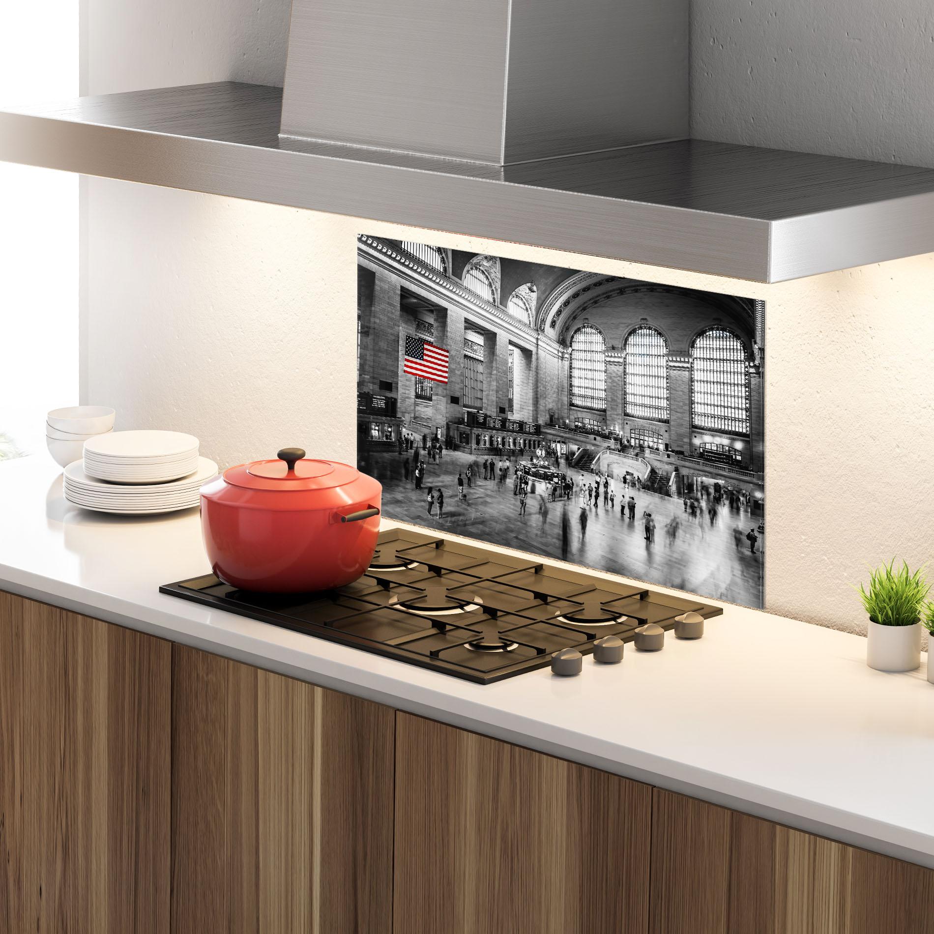 Panou Sticla Bucatarie New York Station mockup 4