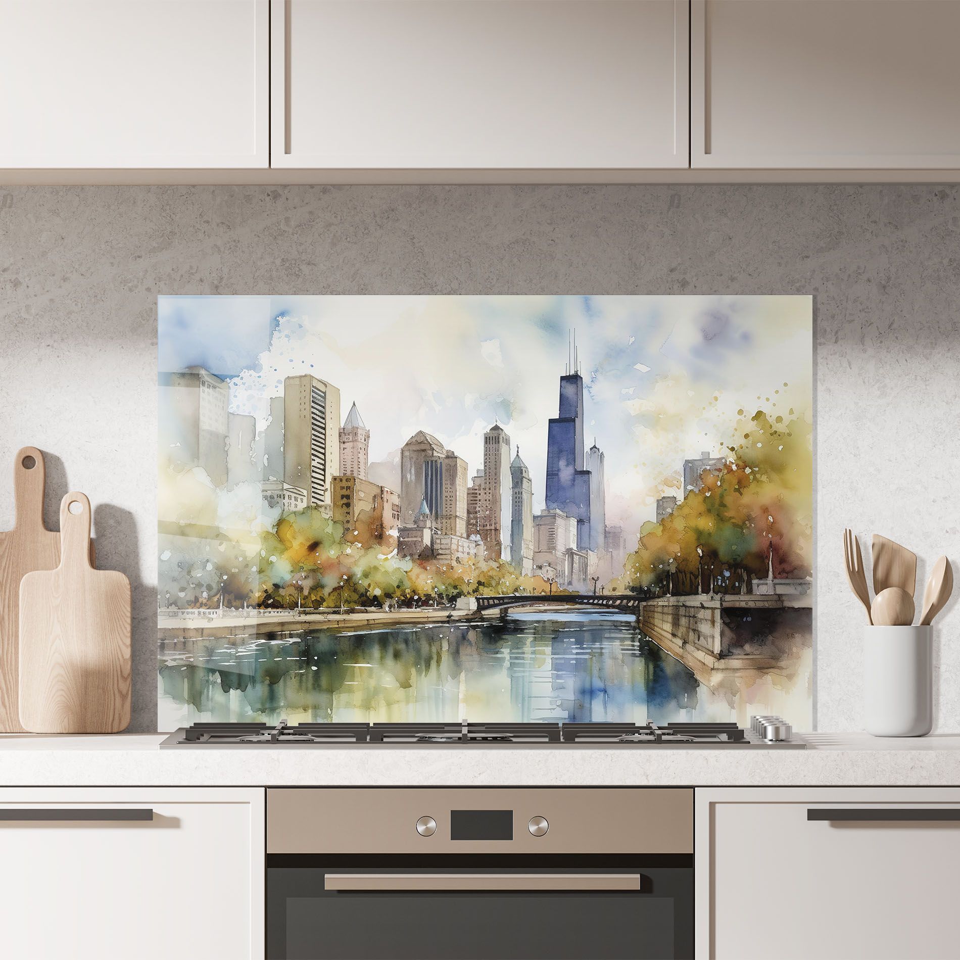 City Skyline Painting mockup 7