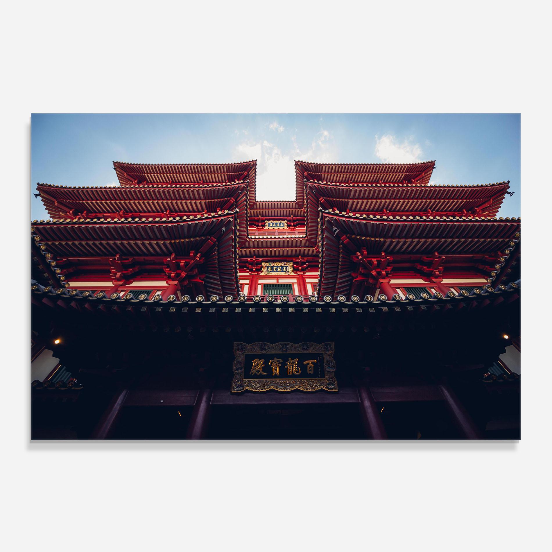 Panou Sticla Bucatarie Buddhist Temple mockup 0
