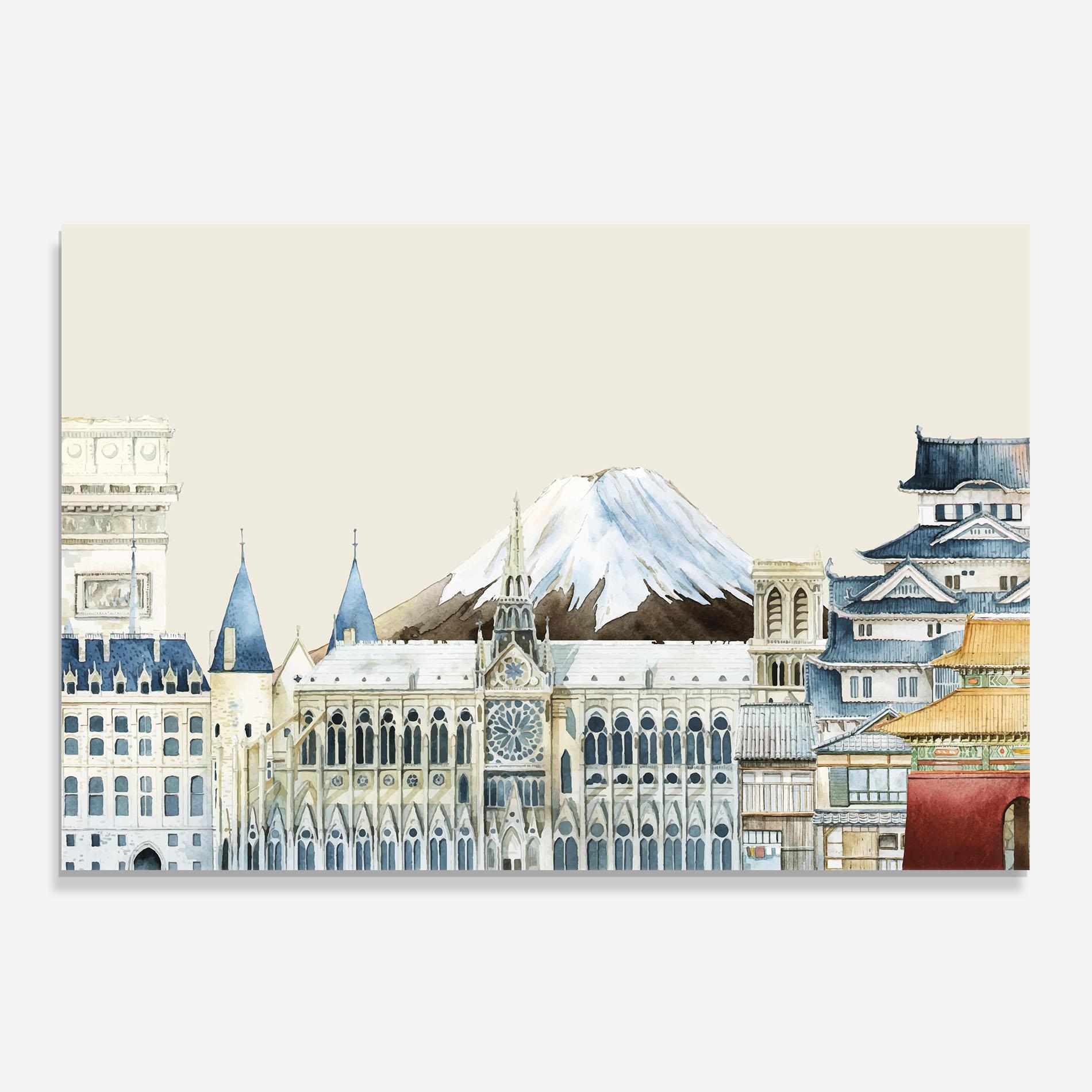 Panou Sticla Bucatarie City Mix mockup 0