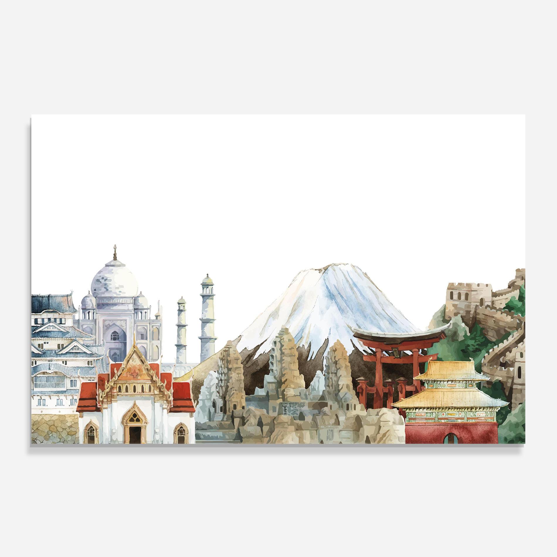 Panou Sticla Bucatarie City View Mix mockup 0