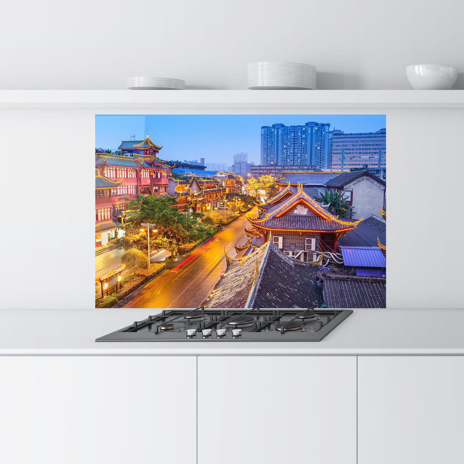 Panou Sticla Bucatarie Chengdu China mockup 9