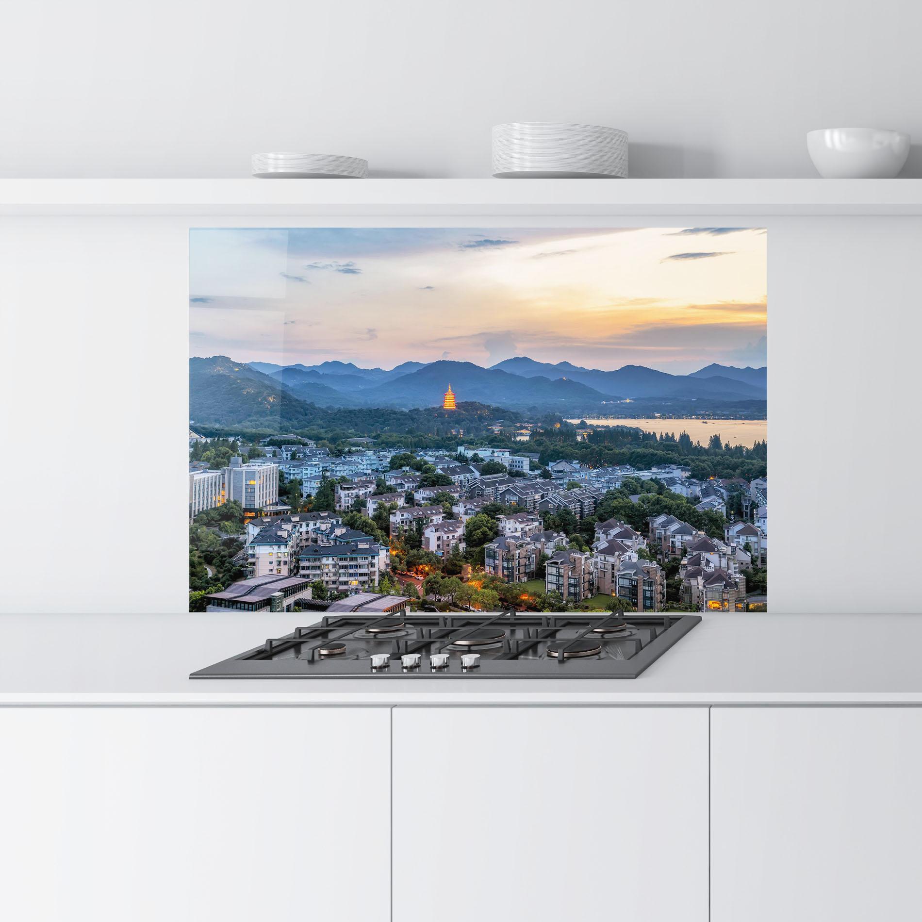 Panou Sticla Bucatarie Hangzhou China mockup 9