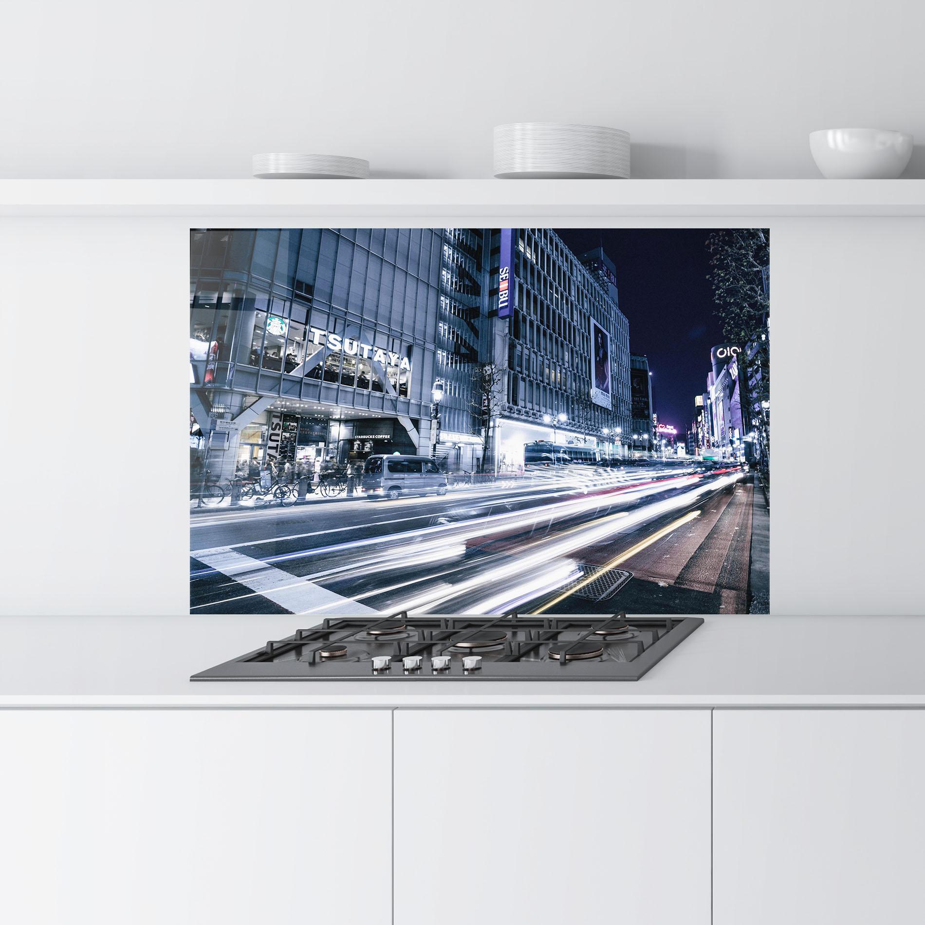 Panou Sticla Bucatarie Road Traffic mockup 9