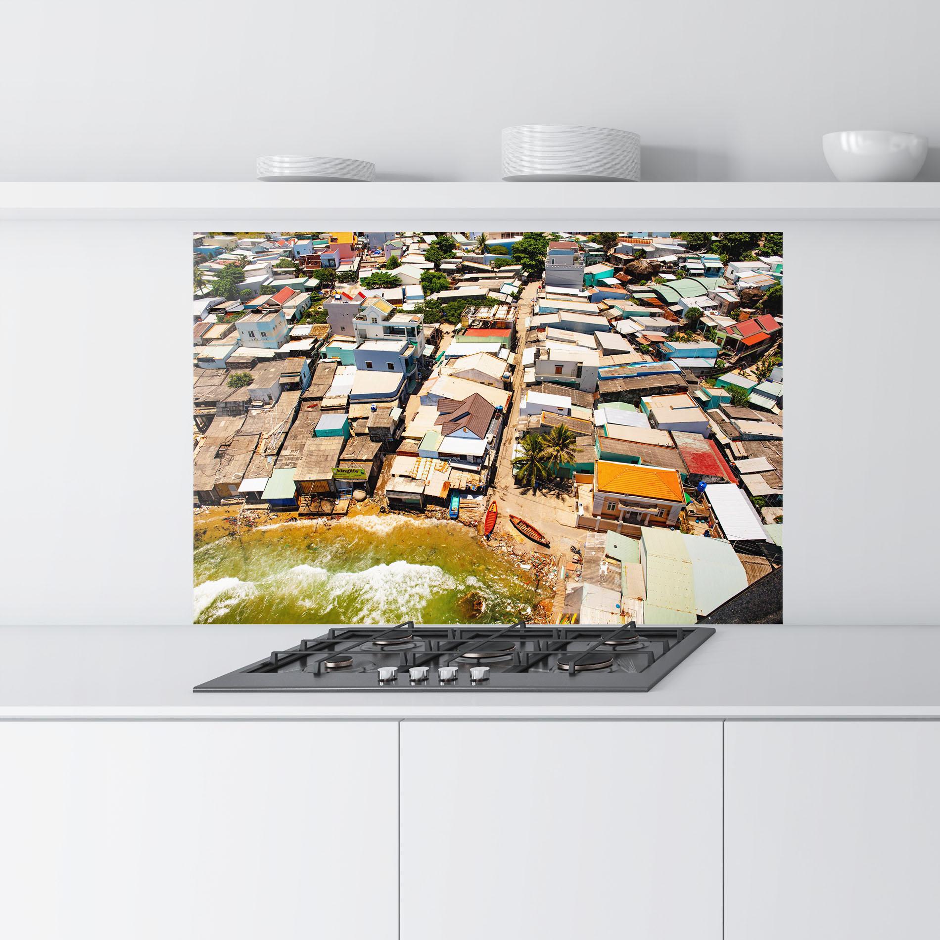 Panou Sticla Bucatarie Vietnam Slums mockup 9