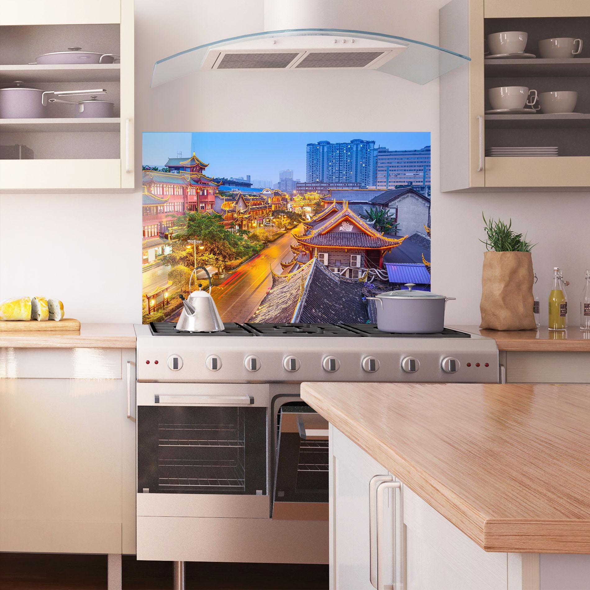 Panou Sticla Bucatarie Chengdu China mockup 1