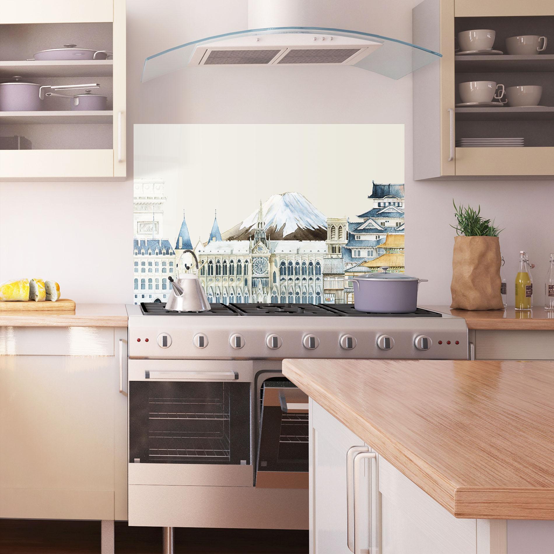 Panou Sticla Bucatarie City Mix mockup 1