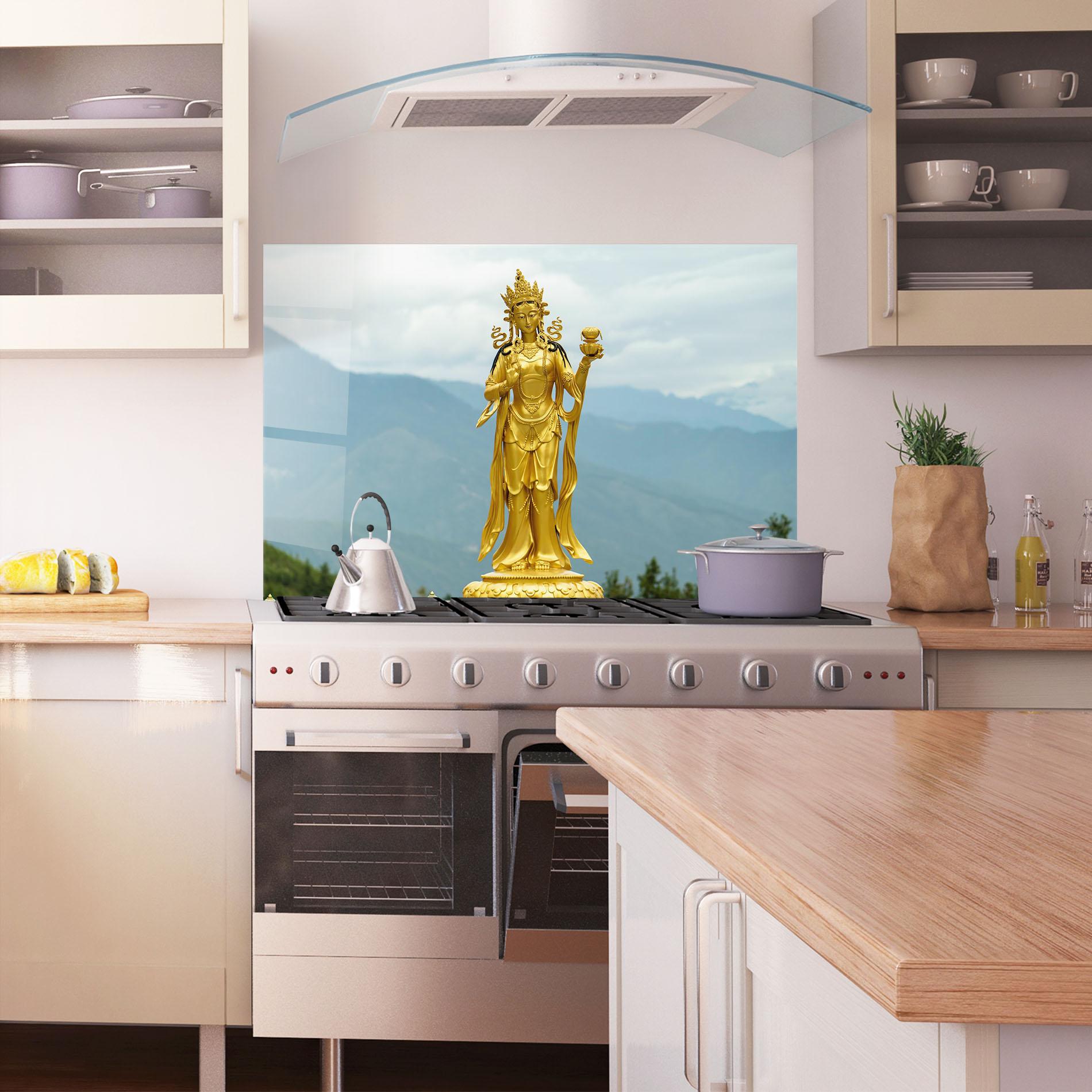 Panou Sticla Bucatarie Golden Tara mockup 1