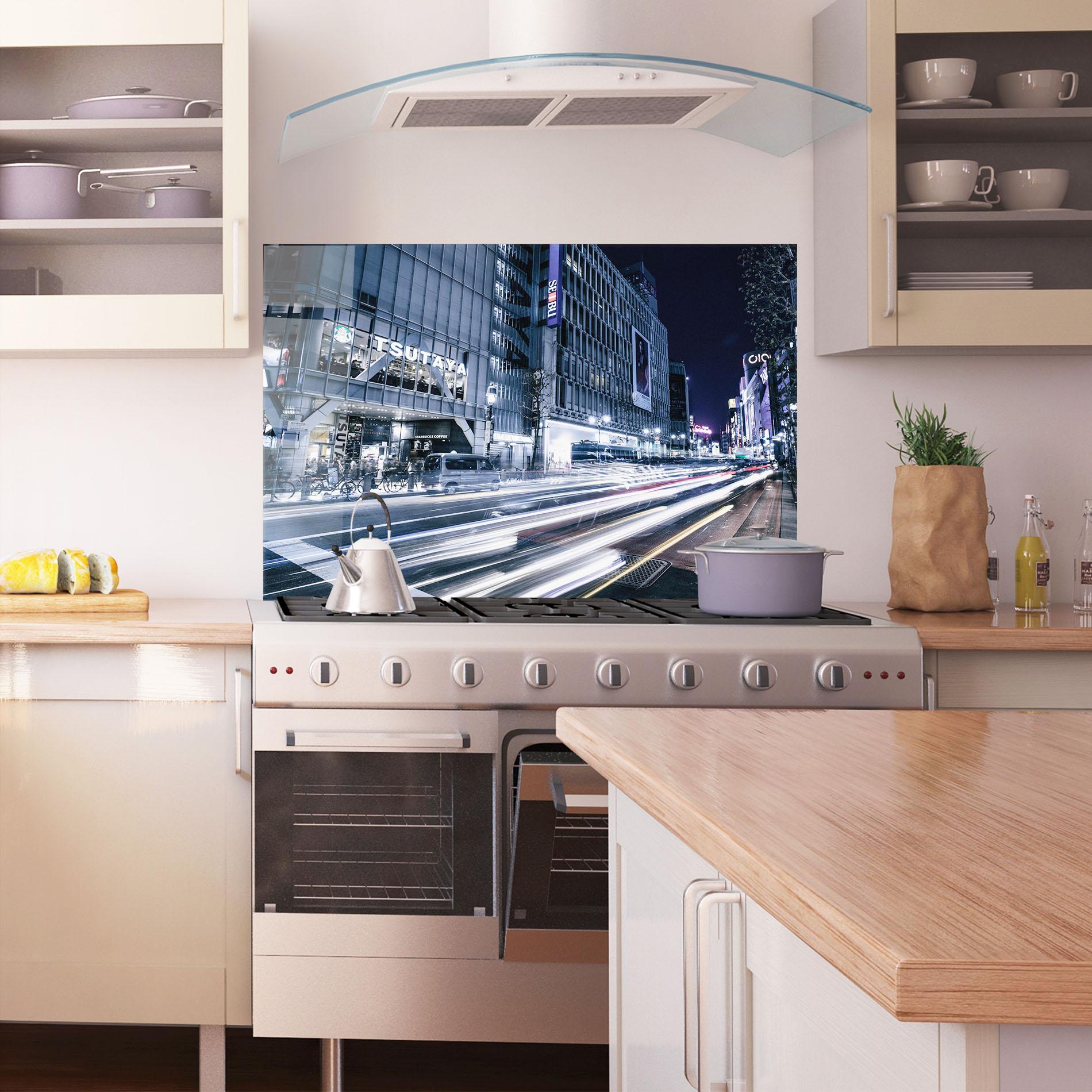 Panou Sticla Bucatarie Road Traffic mockup 1