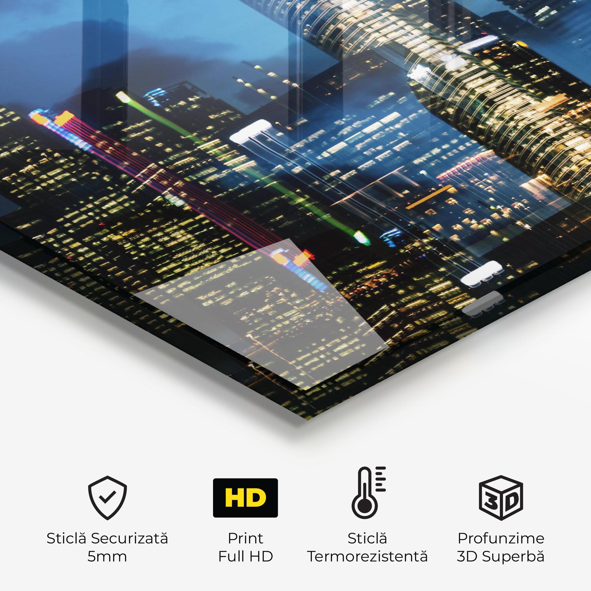 Panou Sticla Bucatarie Singapore Night mockup 2