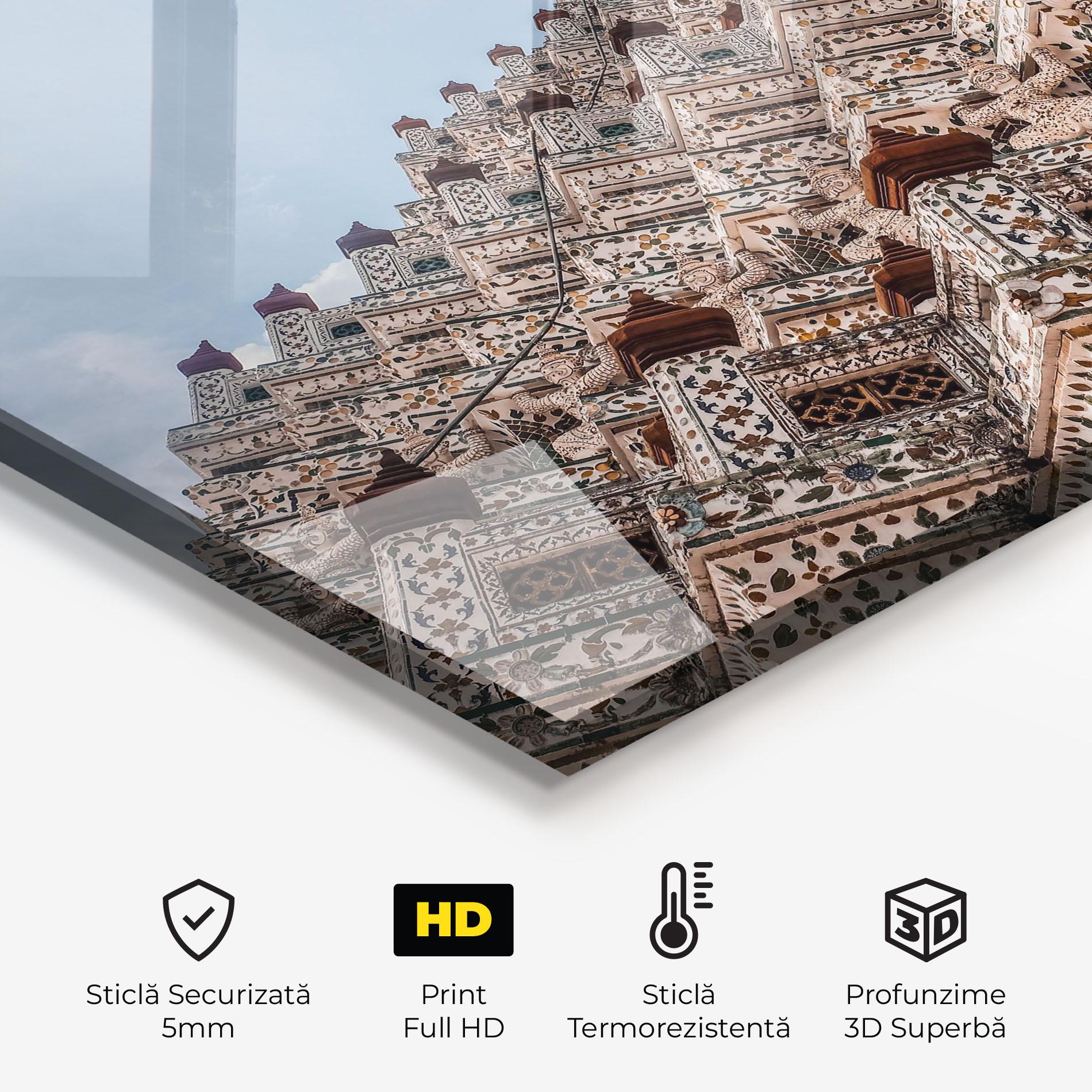 Panou Sticla Bucatarie Temple Of Dawn mockup 2