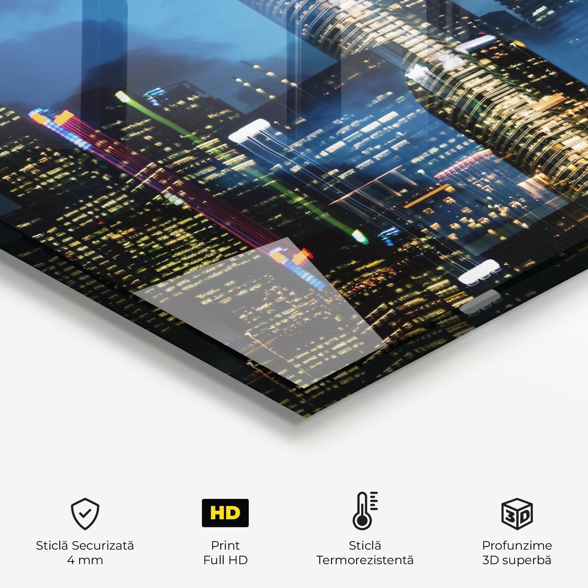 Panou Sticla Bucatarie Singapore Night mockup 2