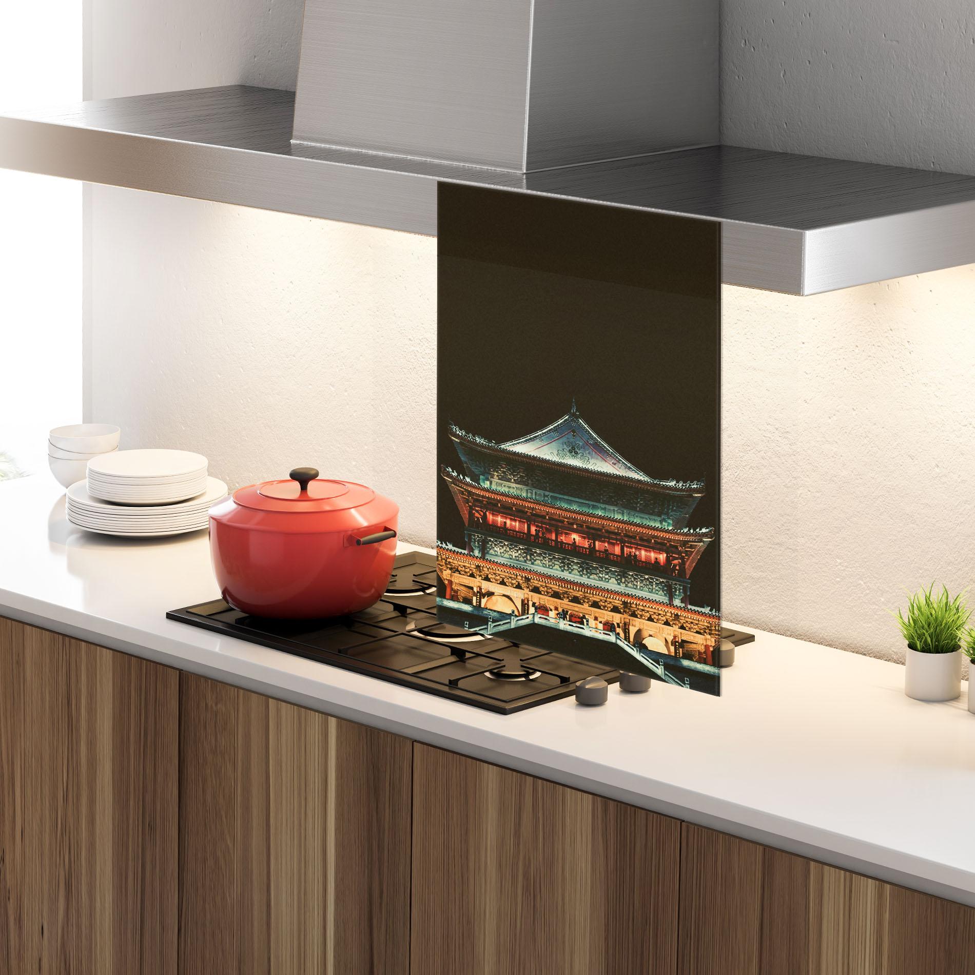 Panou Sticla Bucatarie Temple Of Xi An mockup 4