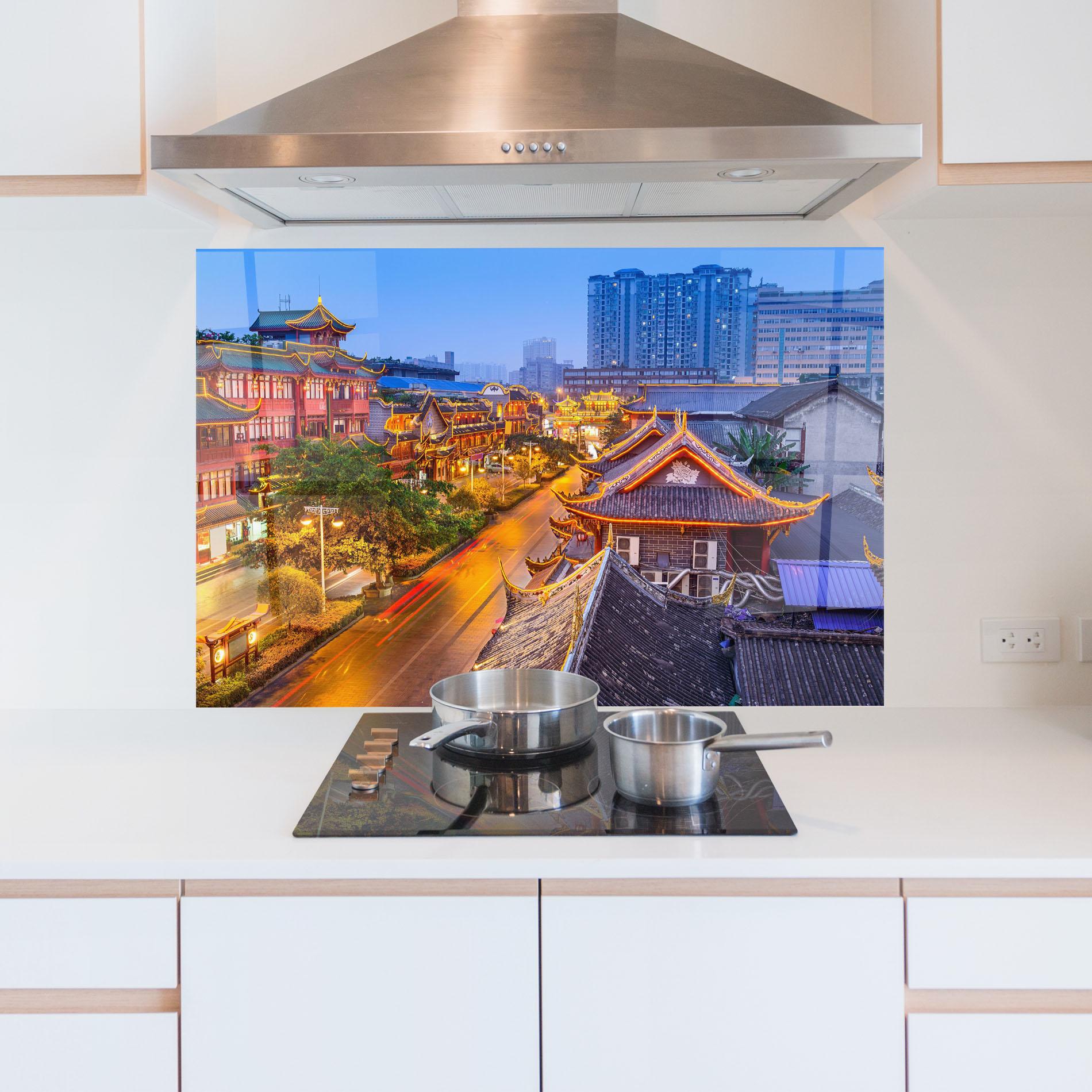 Panou Sticla Bucatarie Chengdu China mockup 5