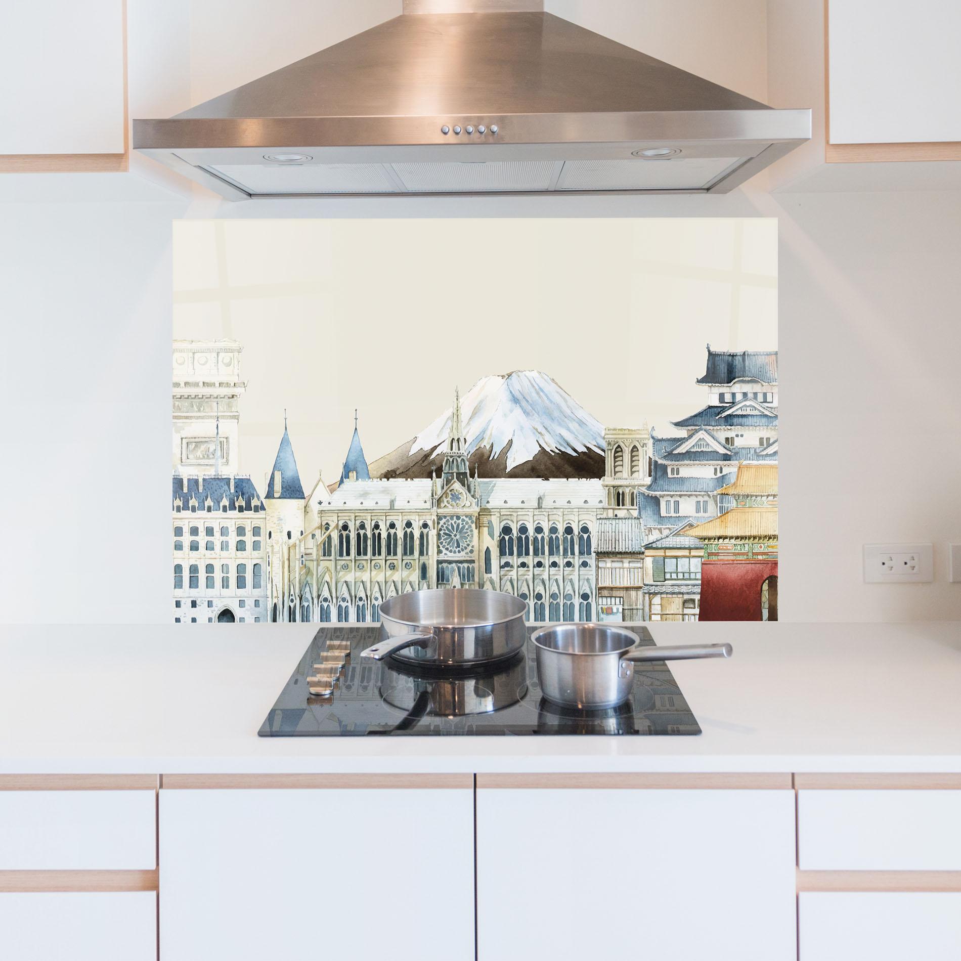 Panou Sticla Bucatarie City Mix mockup 5