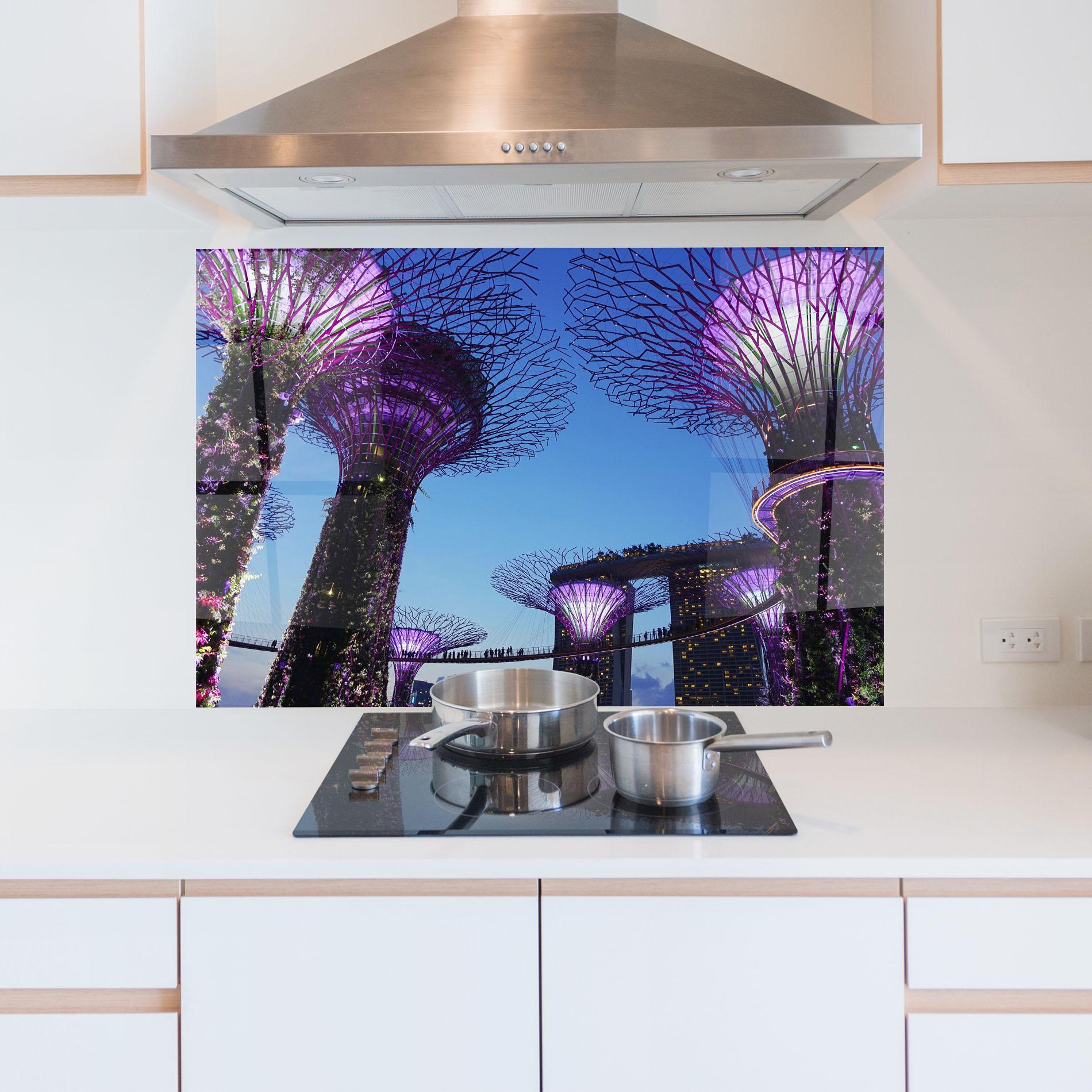 Panou Sticla Bucatarie Gardens By The Bay mockup 5