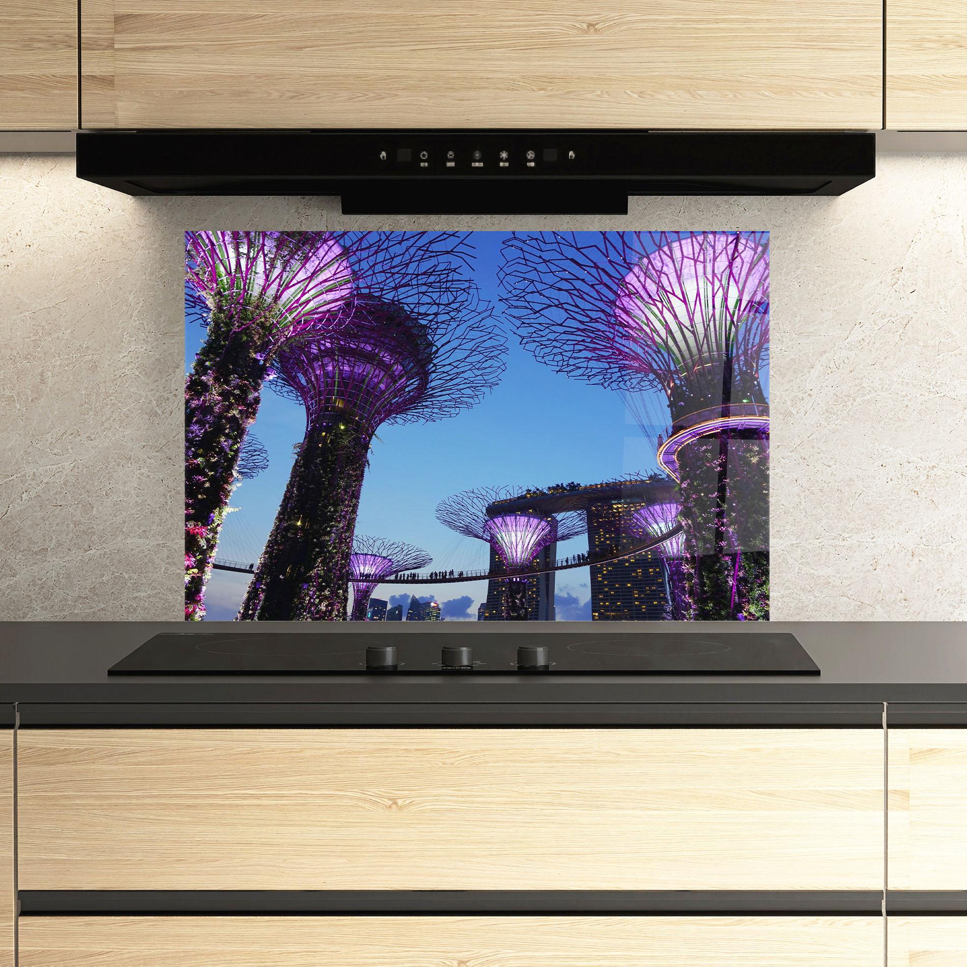 Panou Sticla Bucatarie Gardens By The Bay mockup 3