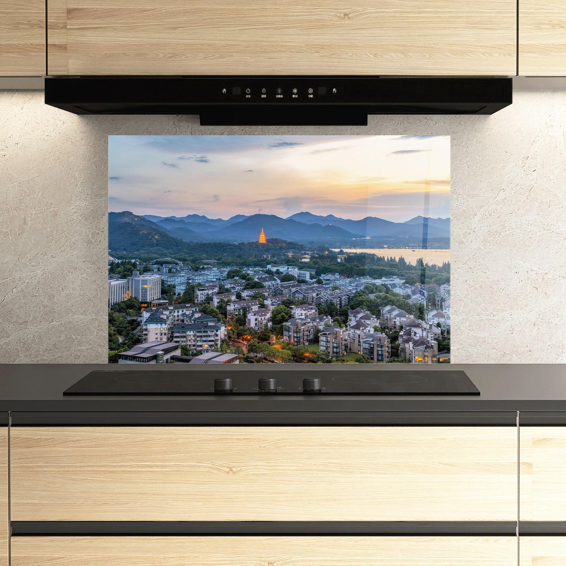 Panou Sticla Bucatarie Hangzhou China mockup 3