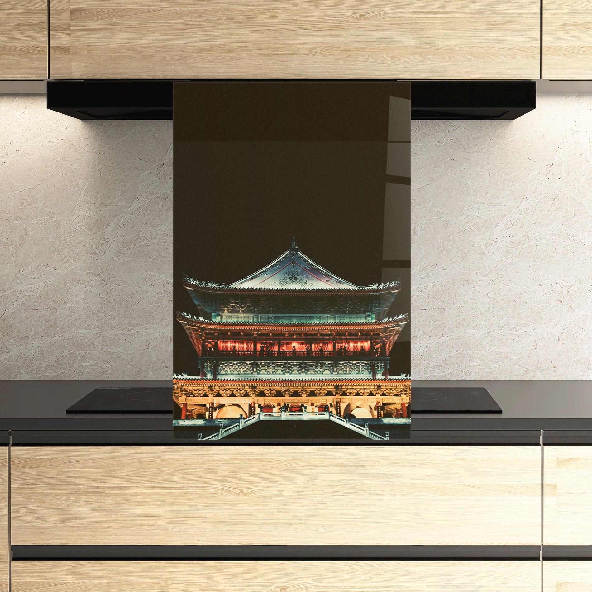 Panou Sticla Bucatarie Temple Of Xi An mockup 3
