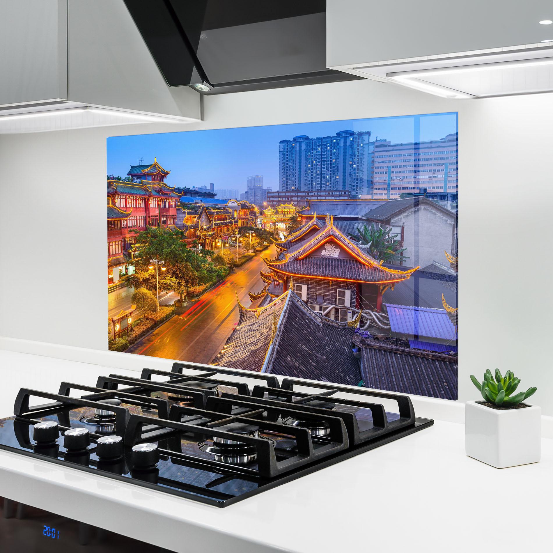 Panou Sticla Bucatarie Chengdu China mockup 6