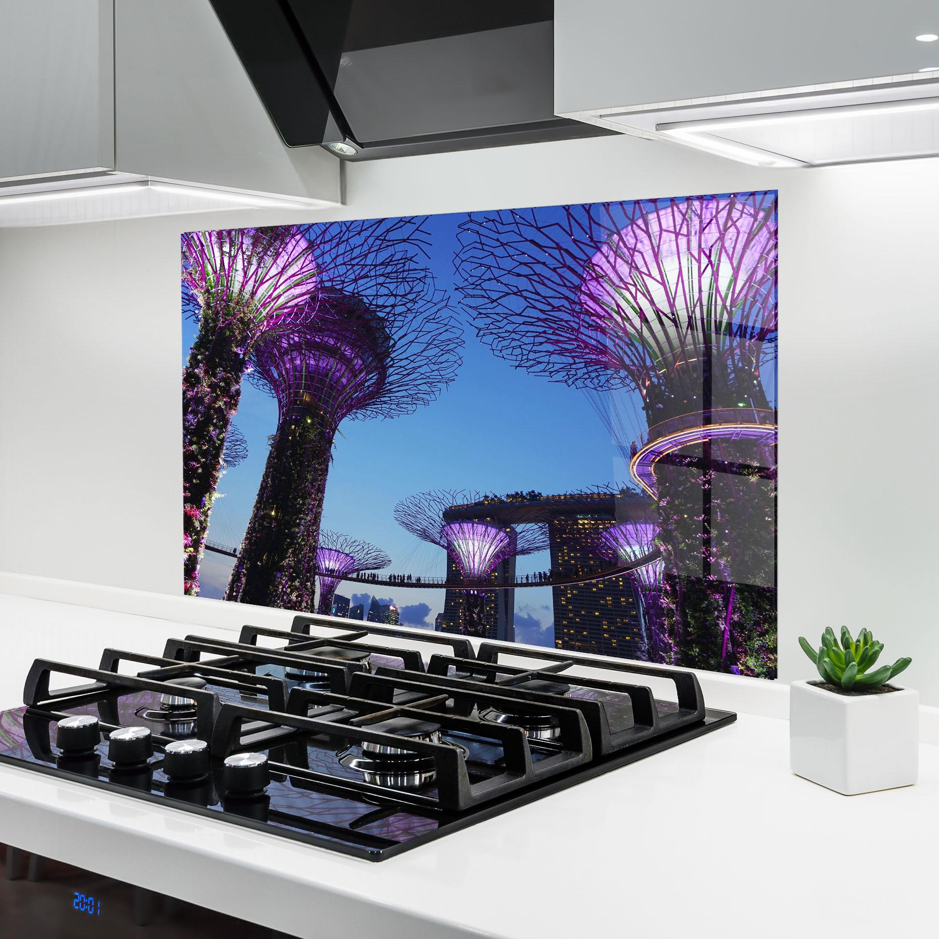 Panou Sticla Bucatarie Gardens By The Bay mockup 6