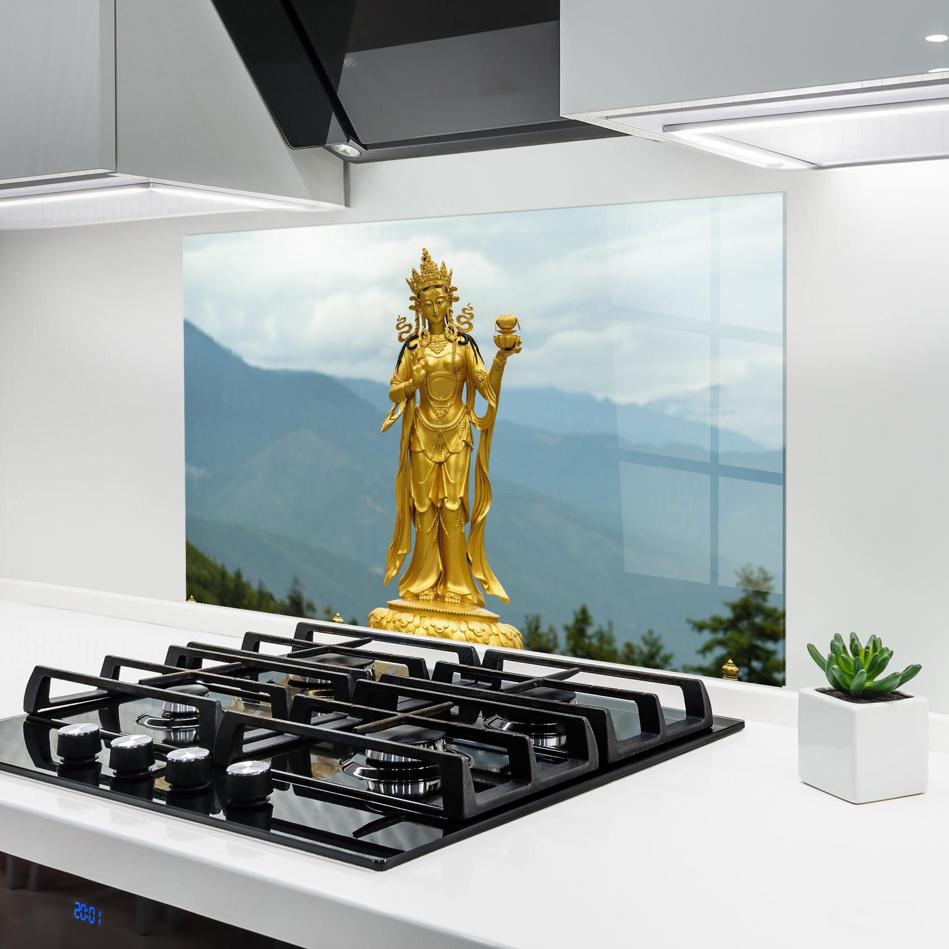 Panou Sticla Bucatarie Golden Tara mockup 6