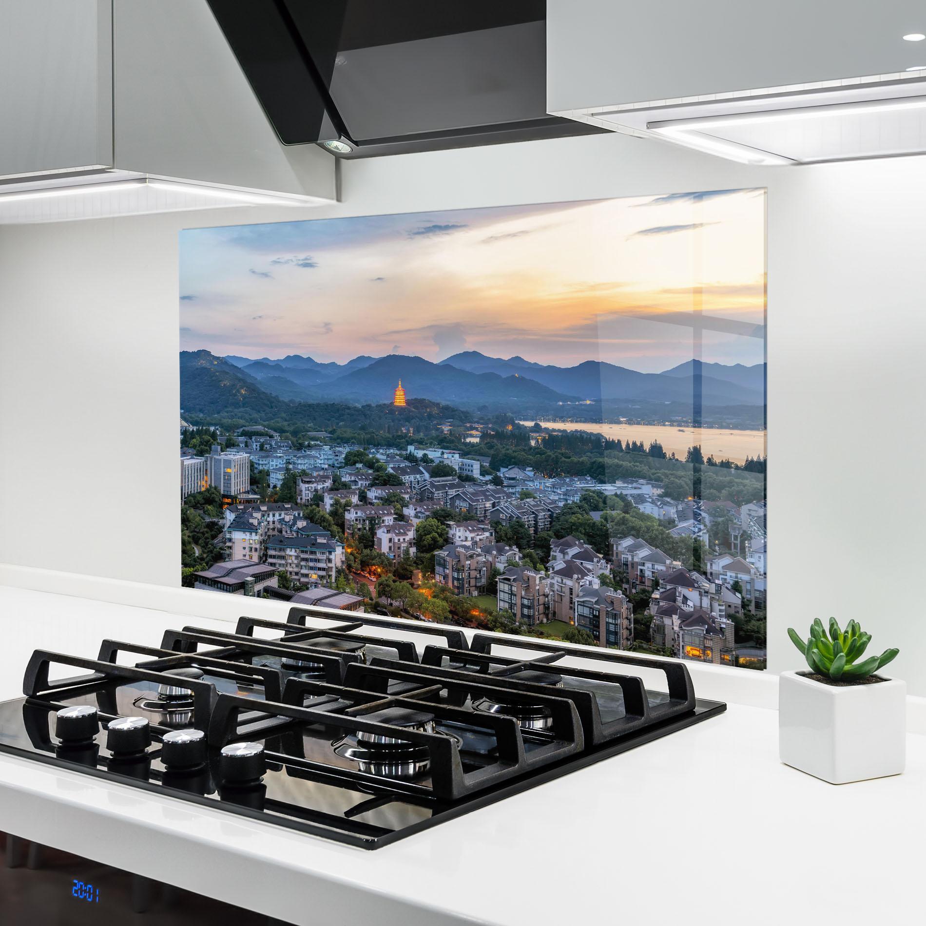 Panou Sticla Bucatarie Hangzhou China mockup 6