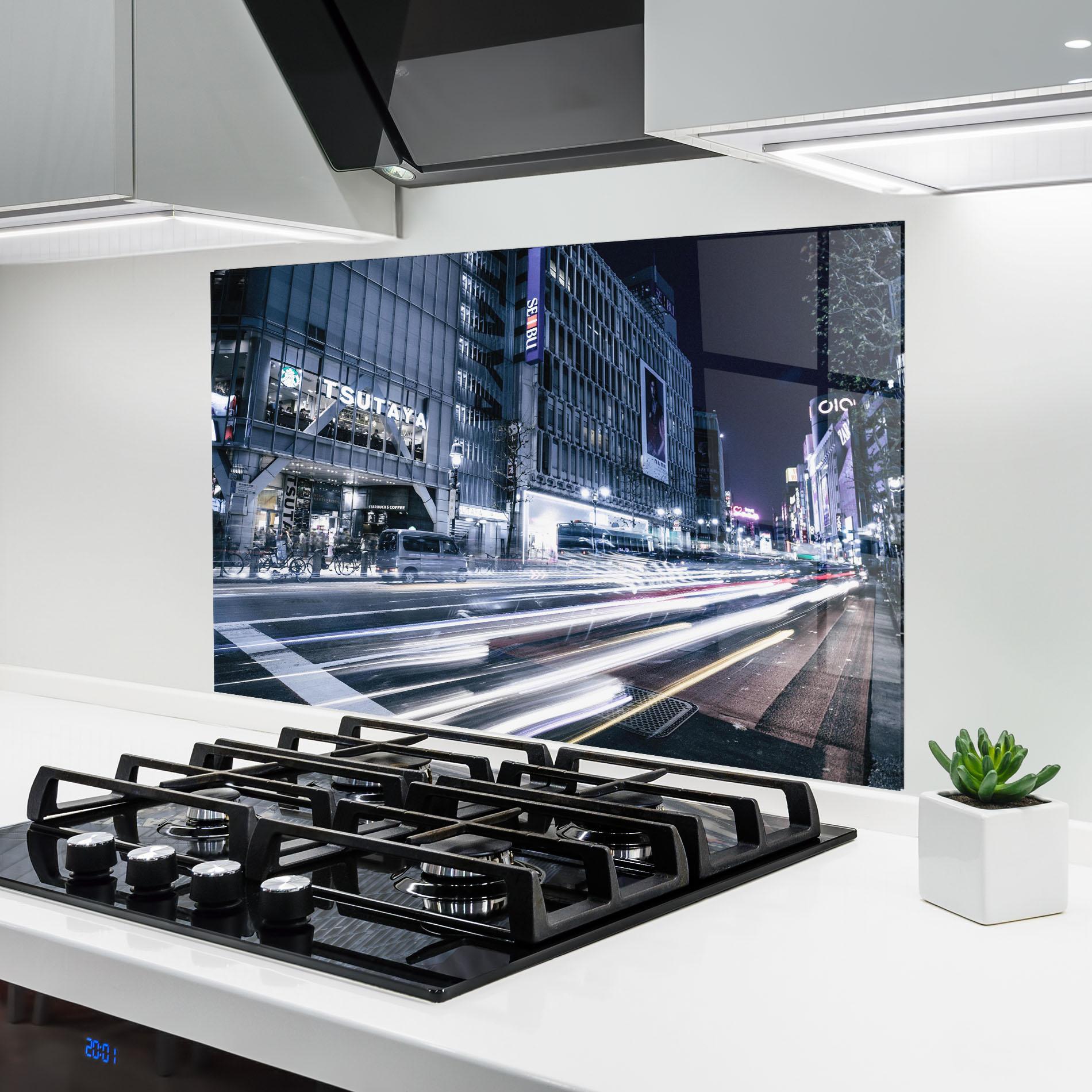 Panou Sticla Bucatarie Road Traffic mockup 6