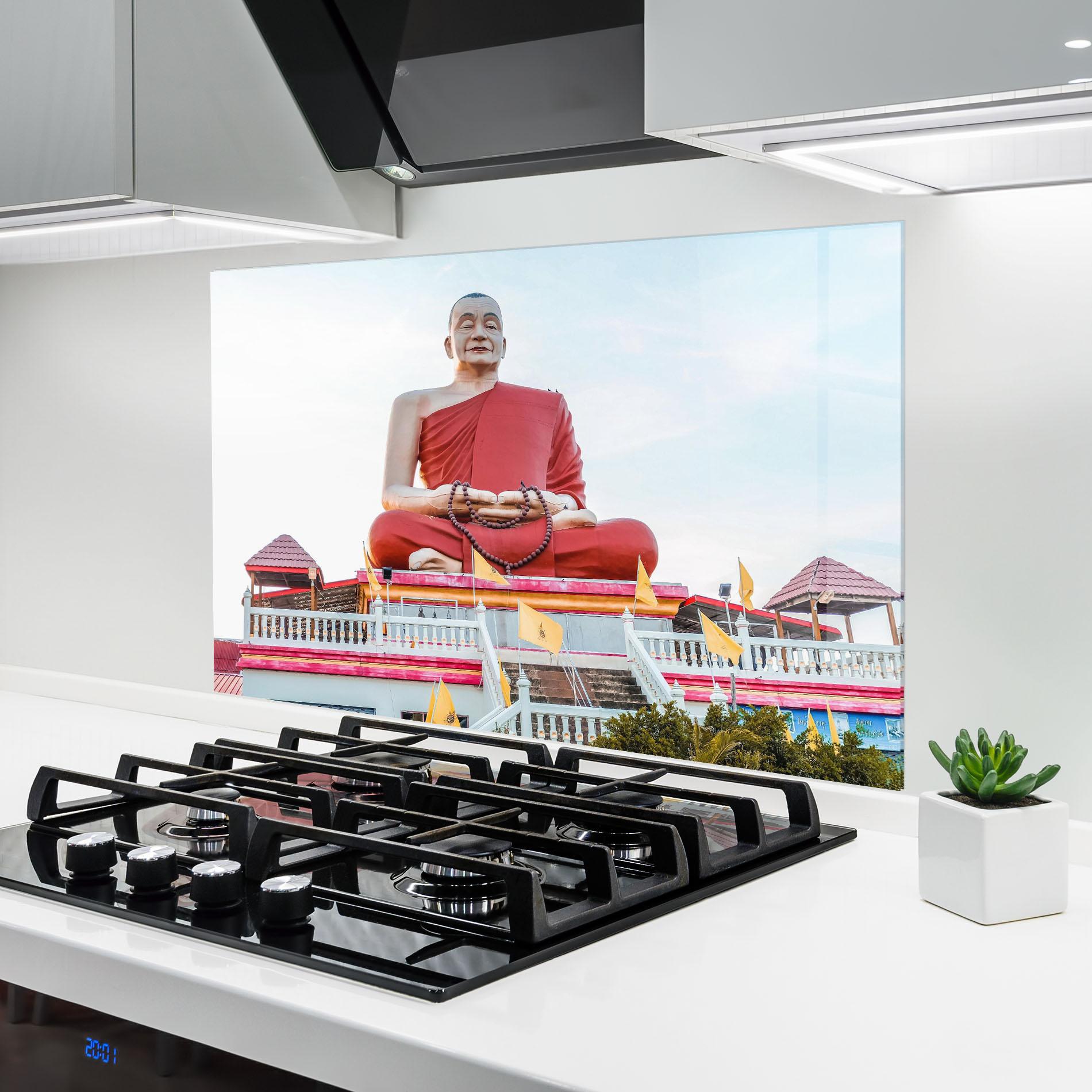 Panou Sticla Bucatarie Statue Ghana Devi mockup 6