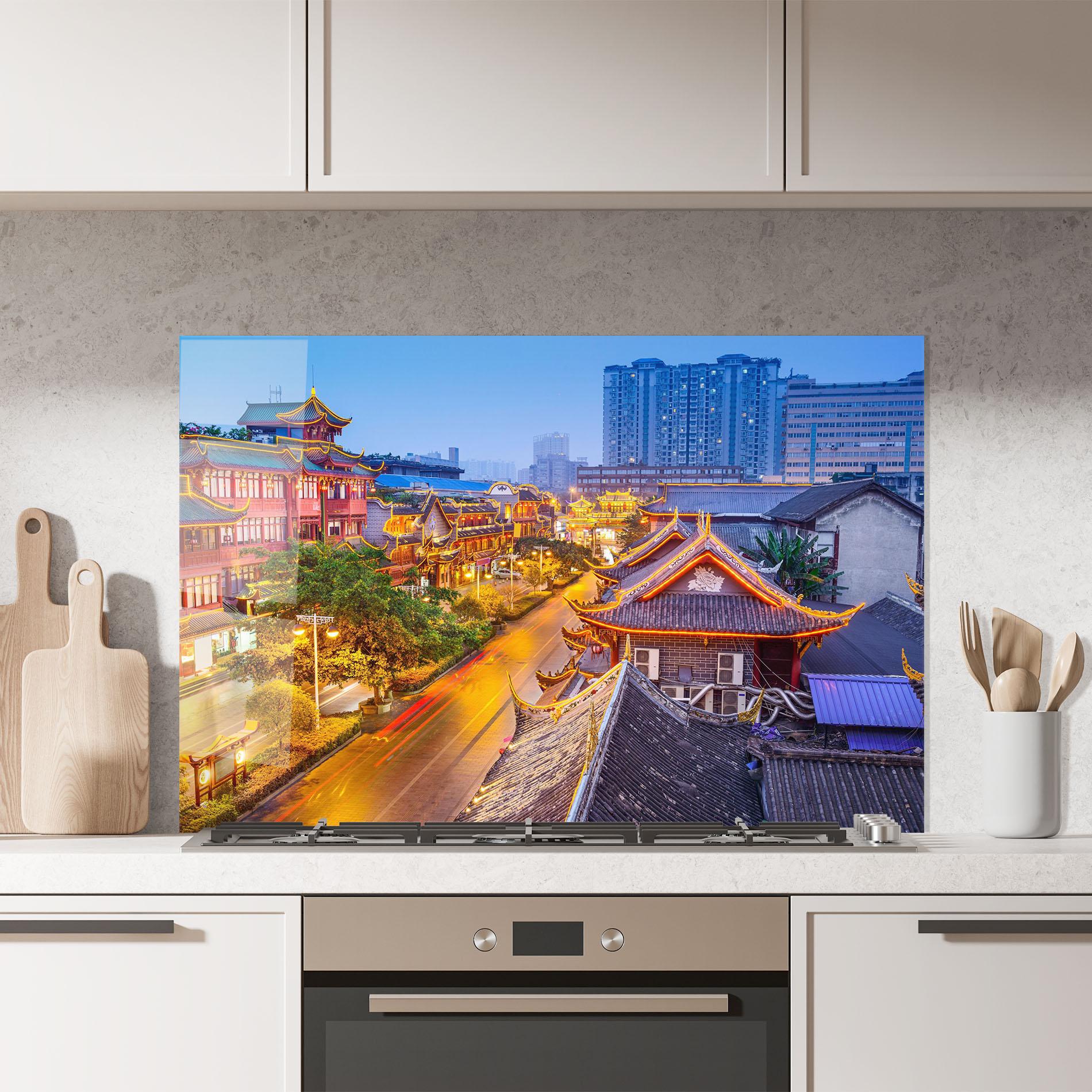 Panou Sticla Bucatarie Chengdu China mockup 7