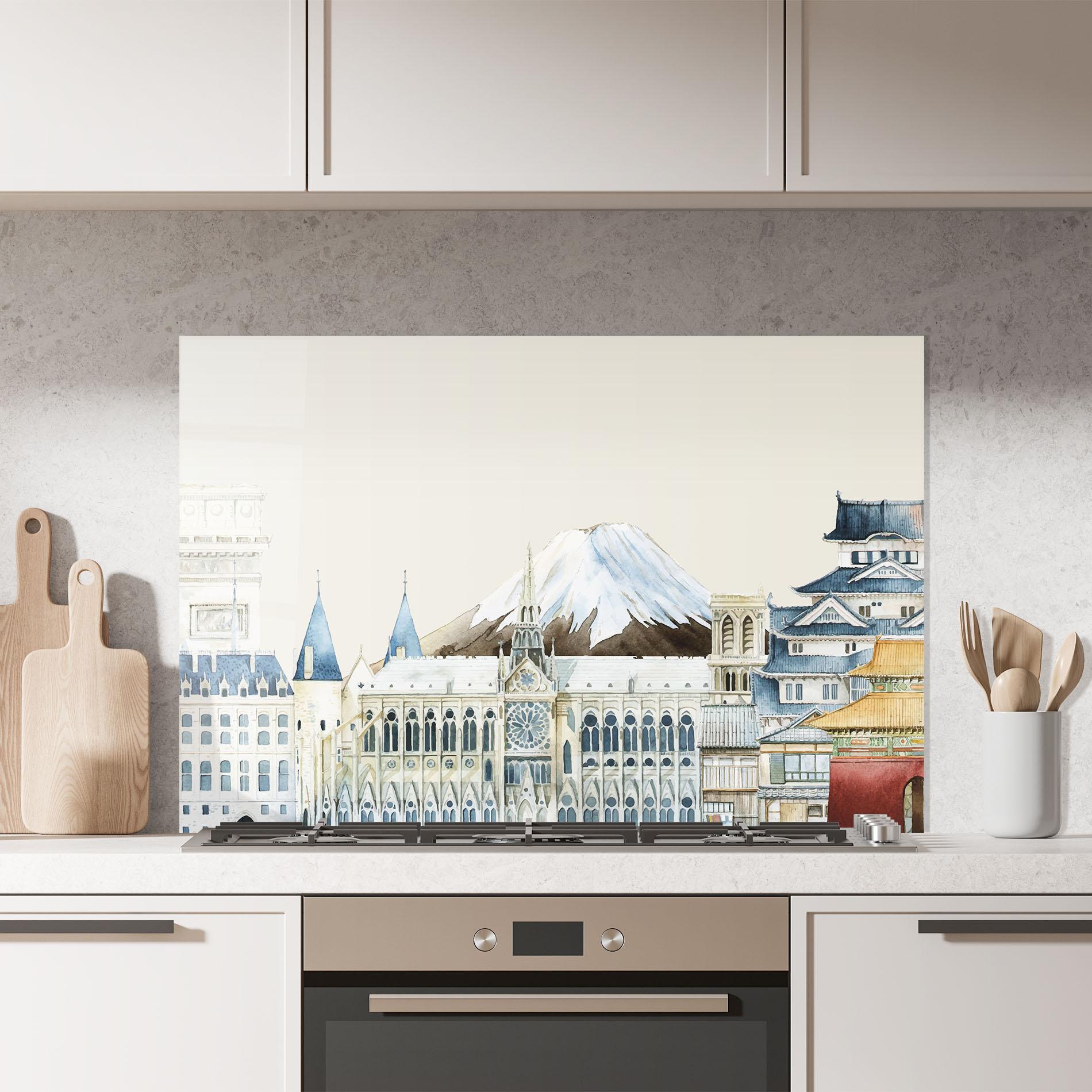 Panou Sticla Bucatarie City Mix mockup 7