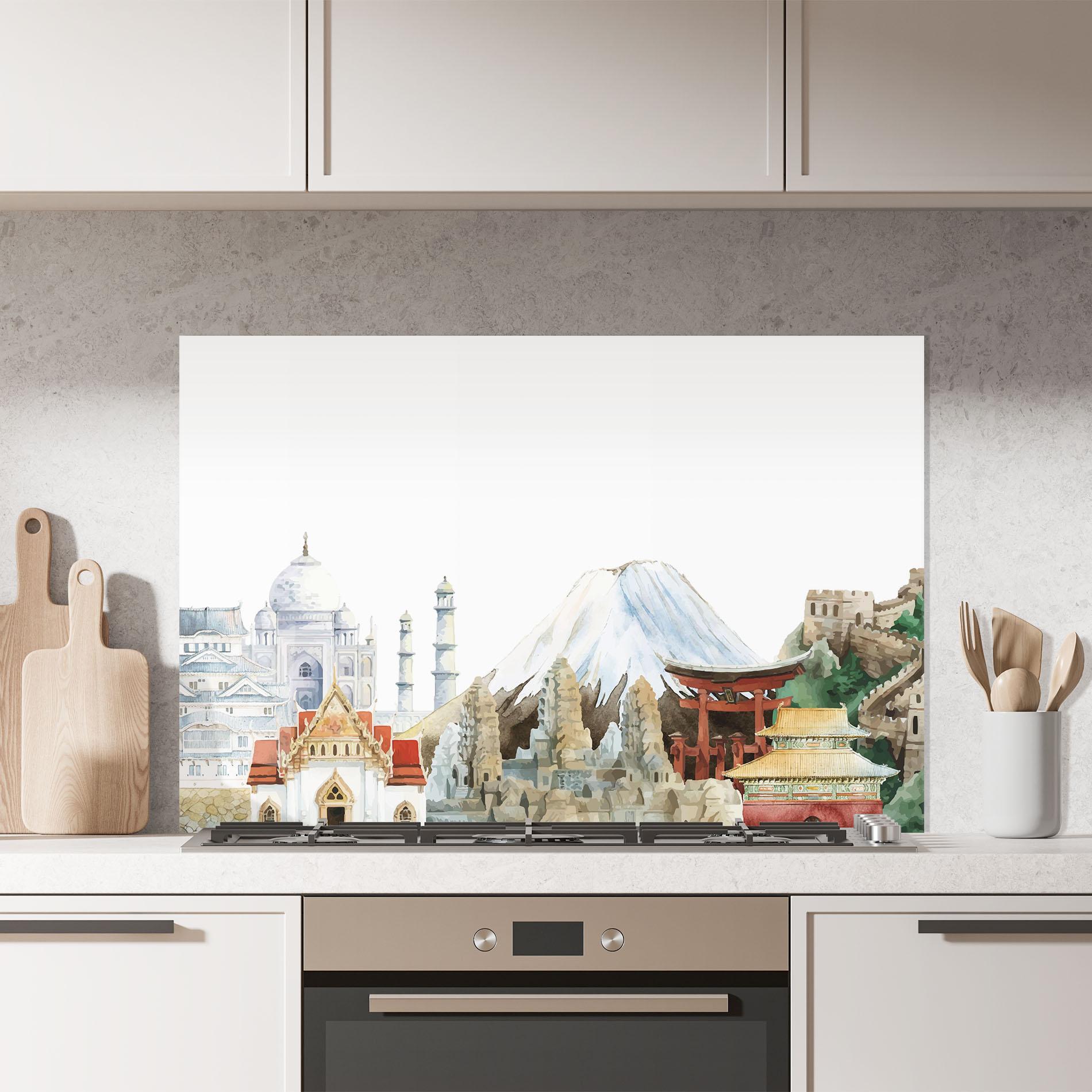 Panou Sticla Bucatarie City View Mix mockup 7