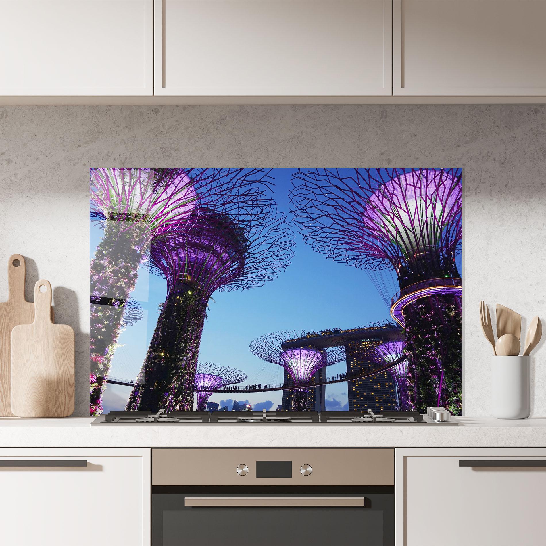 Panou Sticla Bucatarie Gardens By The Bay mockup 7