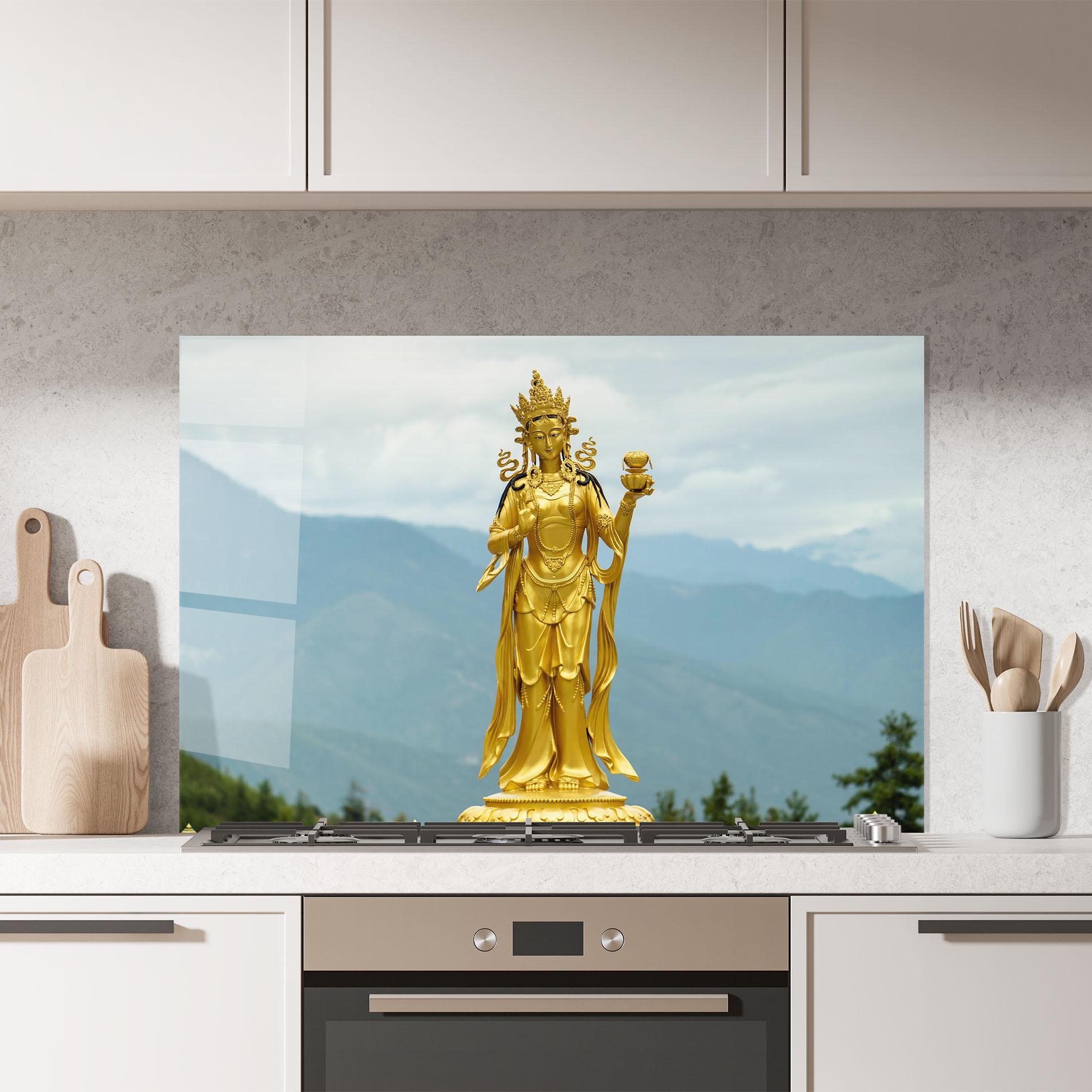 Panou Sticla Bucatarie Golden Tara mockup 7