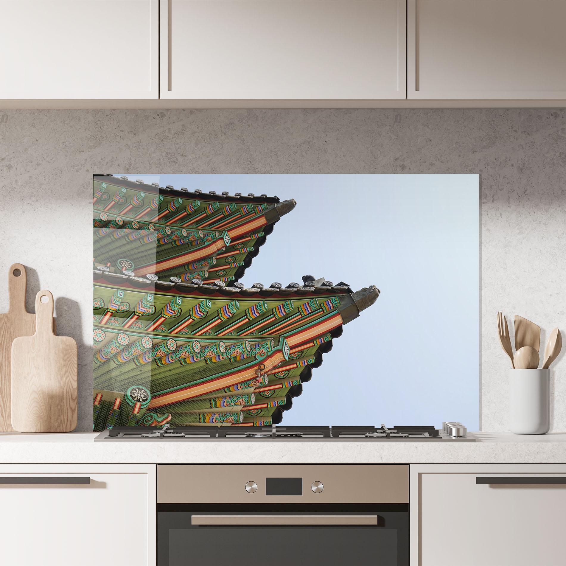 Panou Sticla Bucatarie Gyeongbokgung View mockup 7