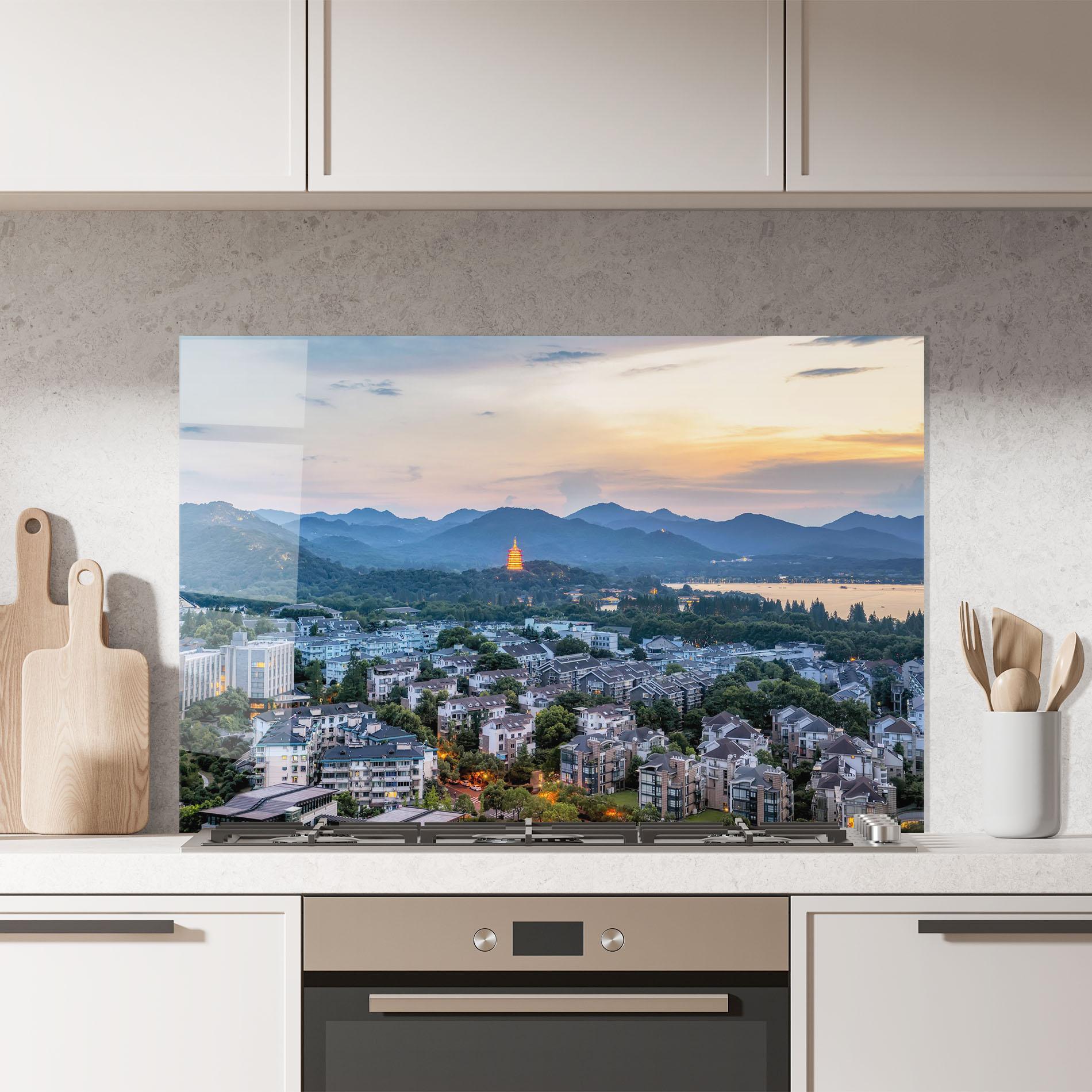 Panou Sticla Bucatarie Hangzhou China mockup 7